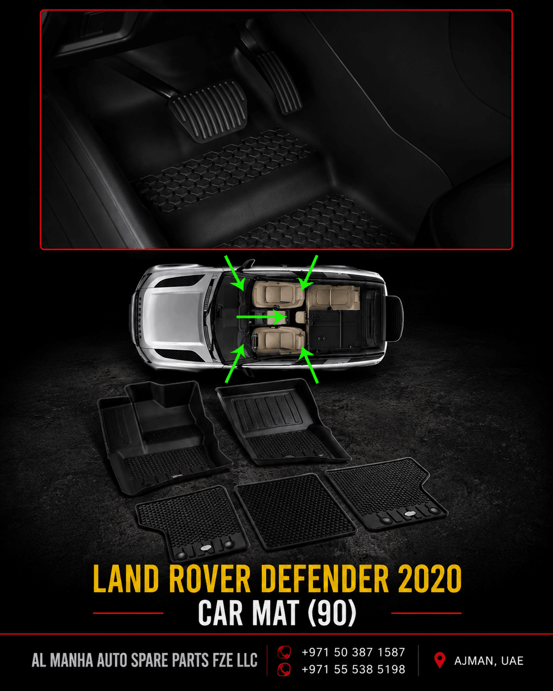 DEFENDER 2020 Car MAT 90