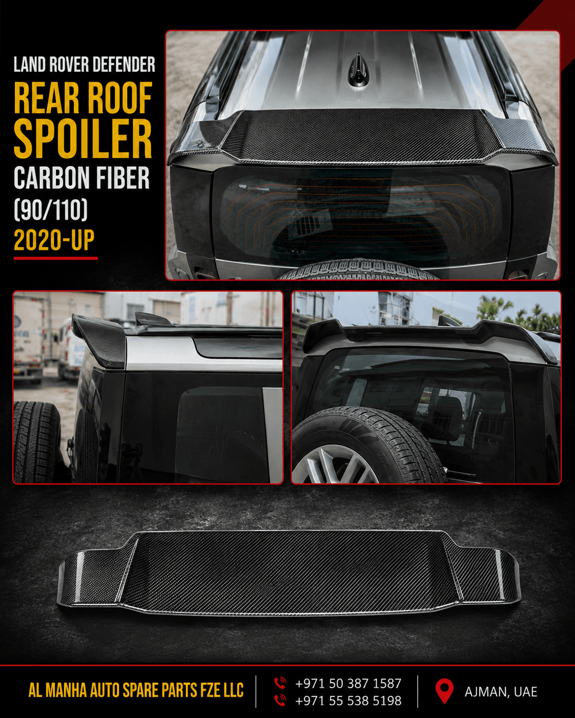 DEFENDER 90_110 REAR ROOF SPOILER CARBON FIBER(2020-UP)