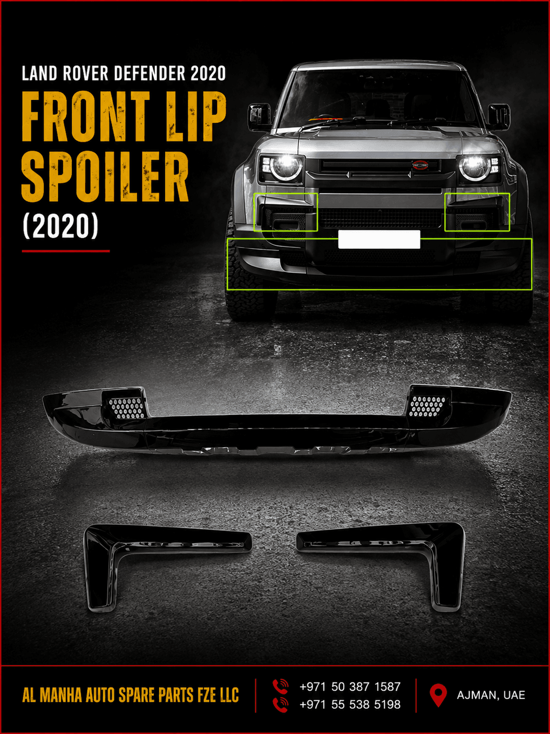 DEFENDER FRONT LIP SPOILER