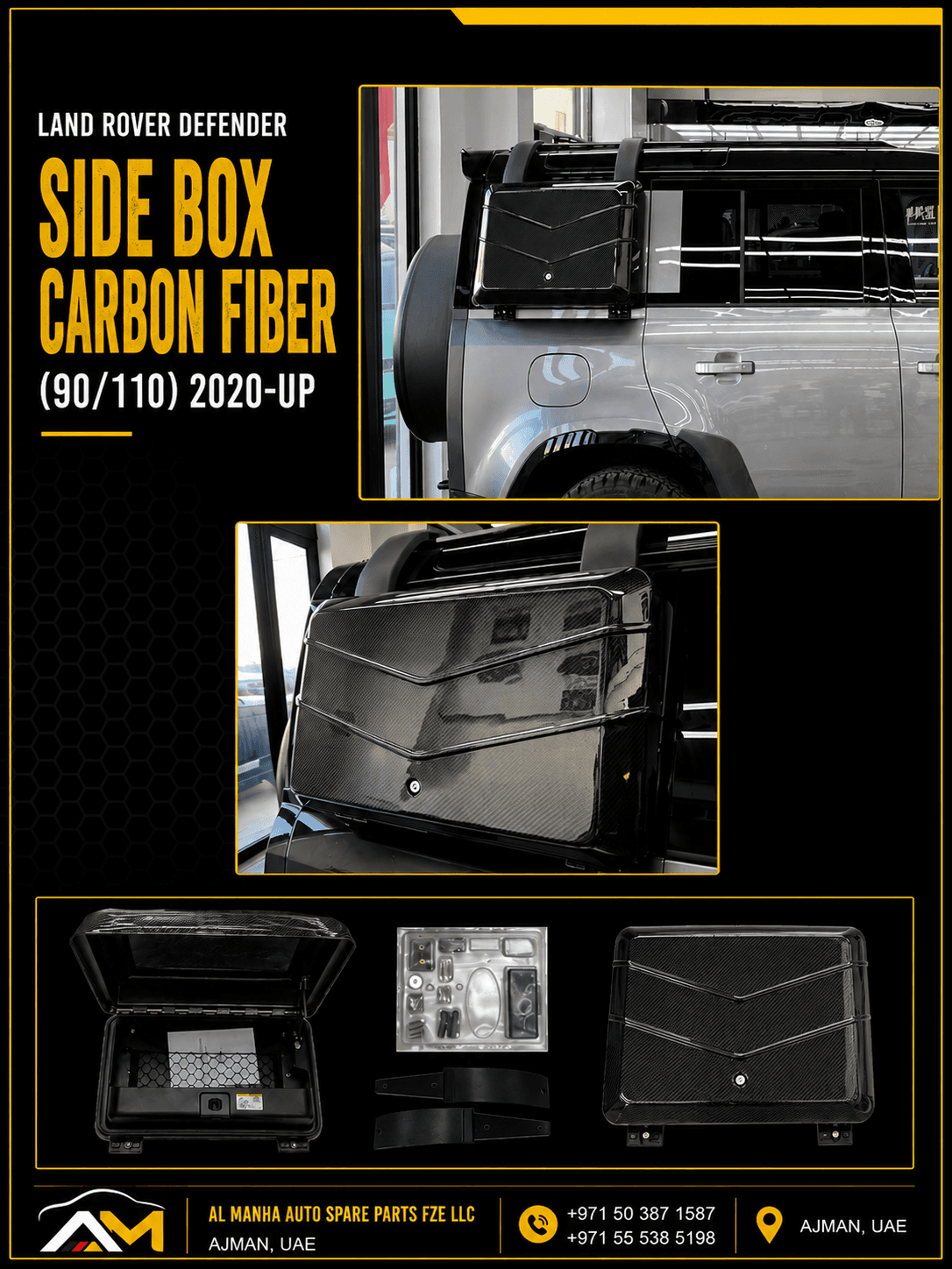 DEFENDER SIDE BOX CARBON FIBER (90_110) 2020-UP