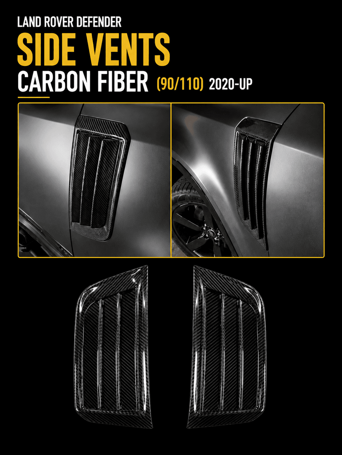 DEFENDER SIDE VENT CARBON FIBER 90_110 (2020-UP)