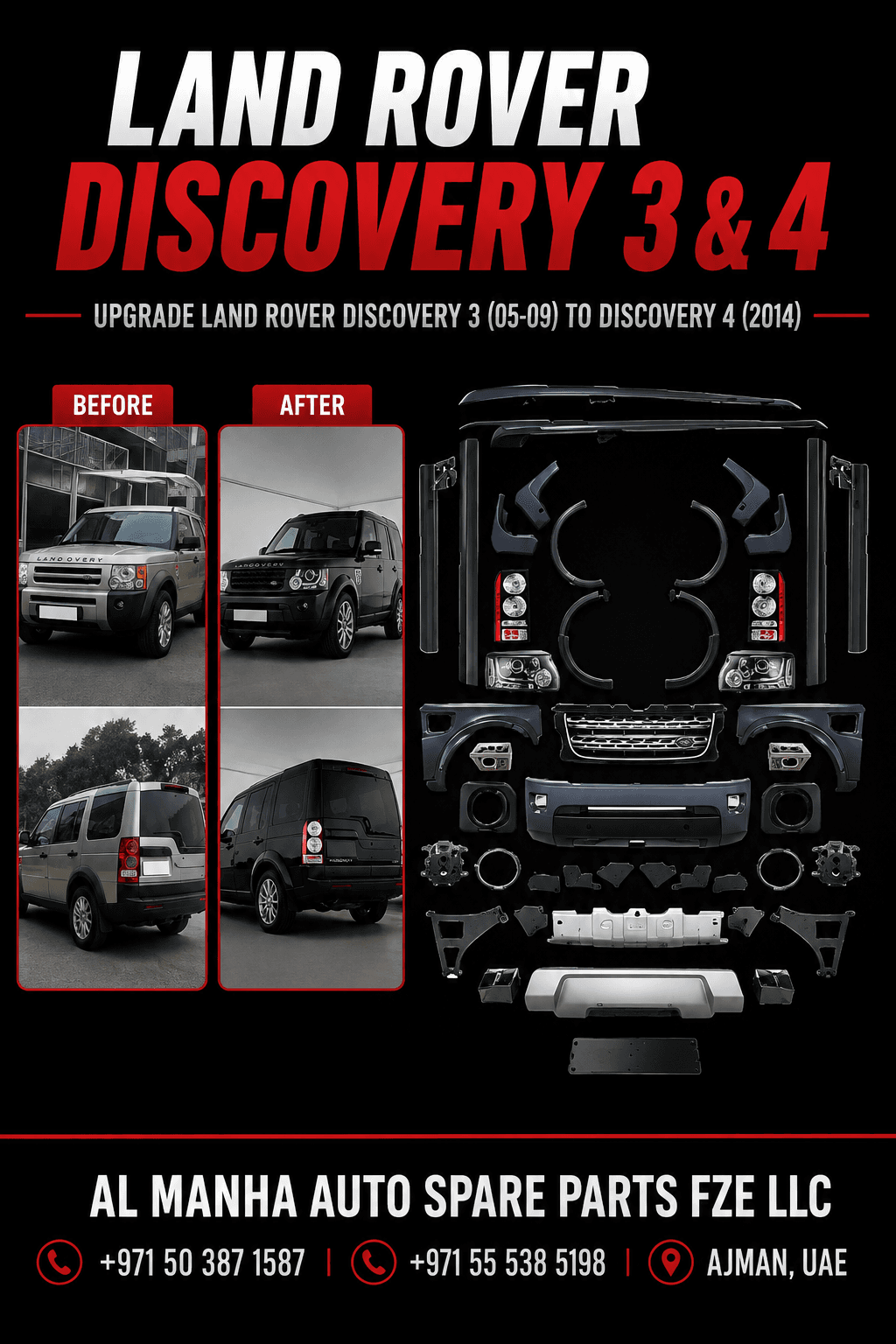 LAND ROVER DISCOVERY 3(05-09) UPGRADE LAND ROVER DISCOVERY 4