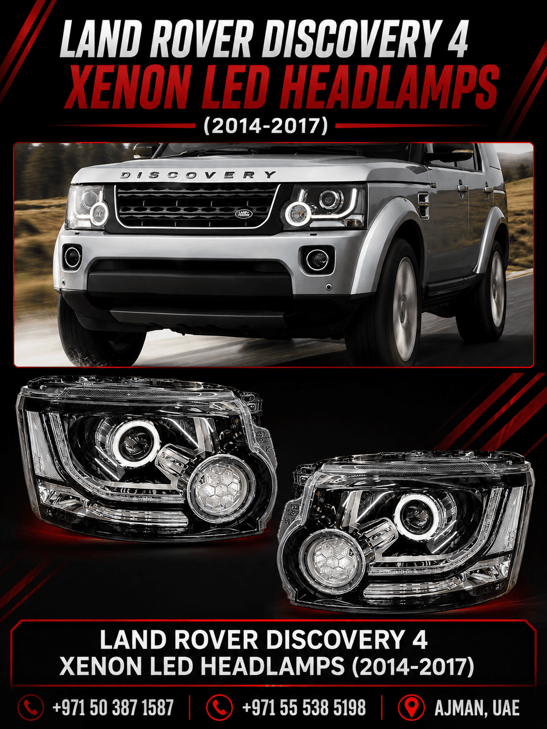 LAND ROVER DISCOVERY 4 XENON LED HEADLAMPS (2014-2017)