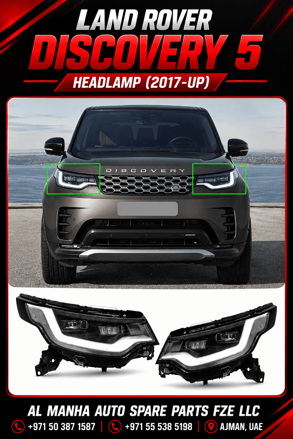 LAND ROVER DISCOVERY 5 HEADLAMP (2017-UP)
