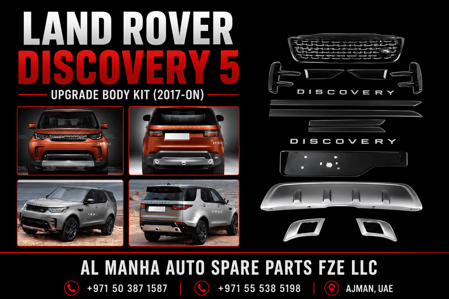 LAND ROVER DISCOVERY 5 UPGRADE BODY KIT (2017-ON)
