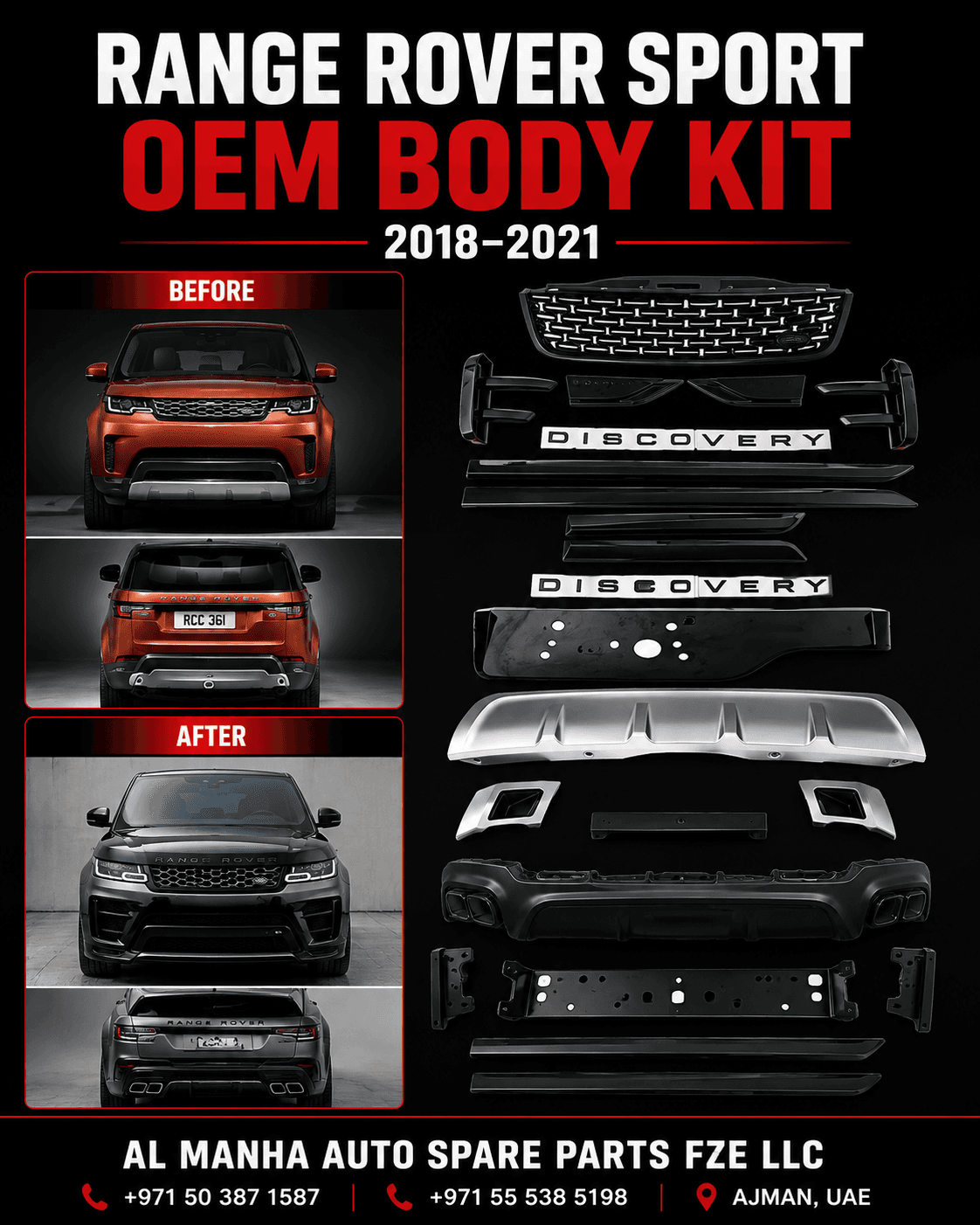 LAND ROVER DISCOVERY 5 UPGRADE BODYKIT(2017-ON)