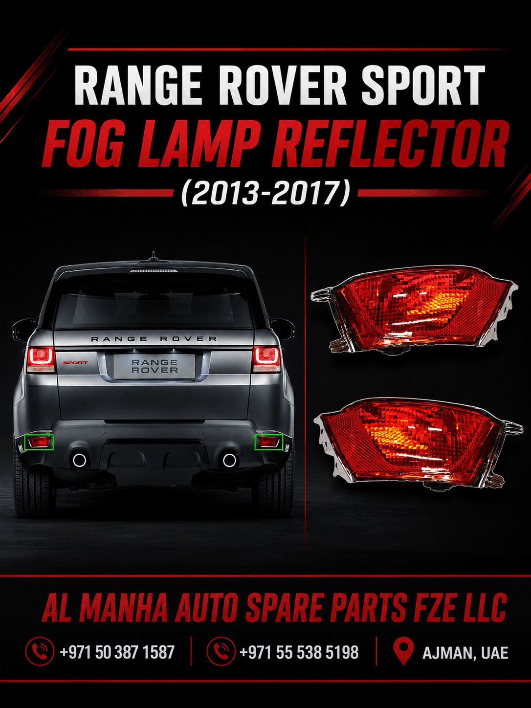 RANGE ROVER SPORT FOG LAMP REFLECTOR (2013-2017)
