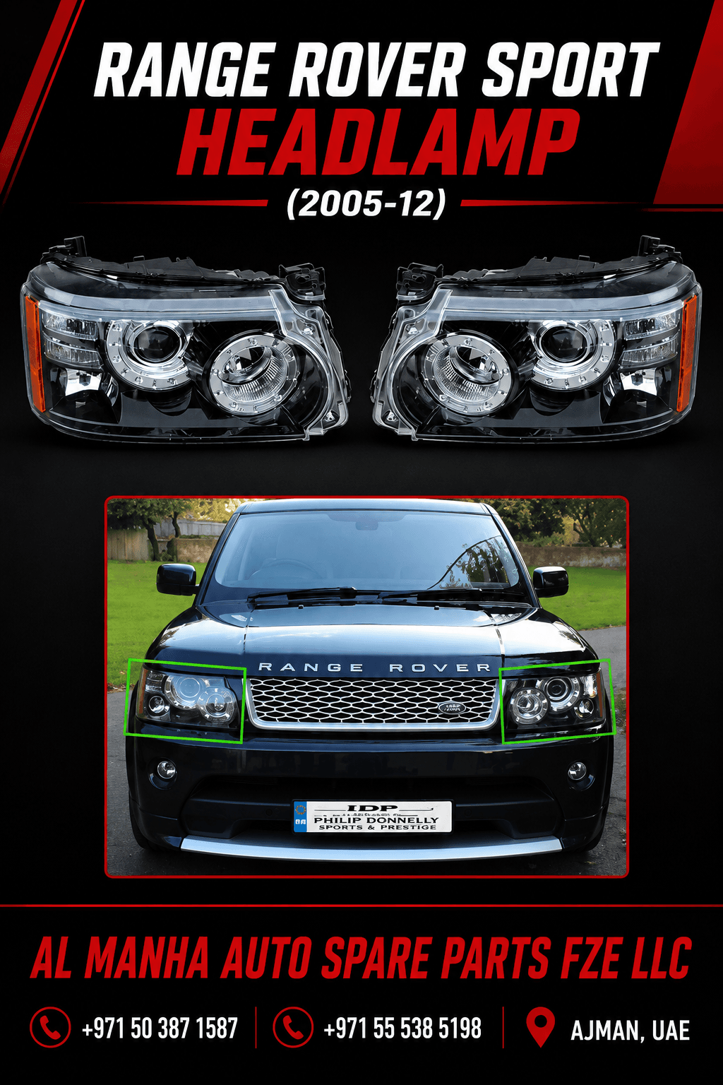 RANGE ROVER SPORT HEADLAMP(2005-12)
