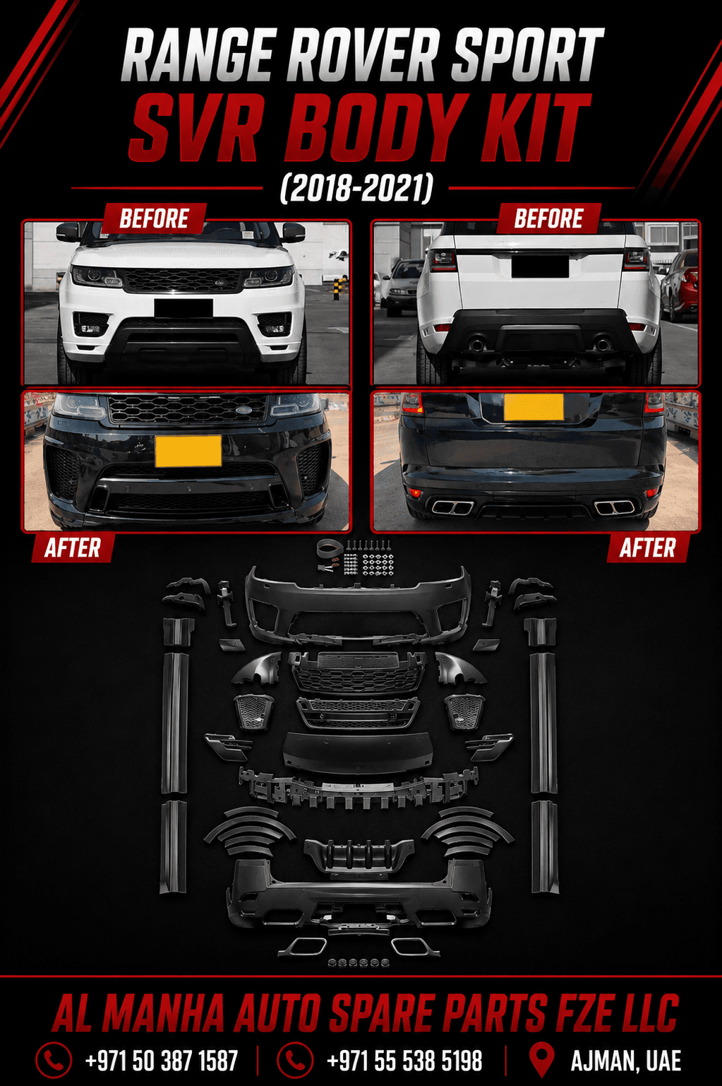RANGE ROVER SPORT SVR BODY KIT (2018-2021)