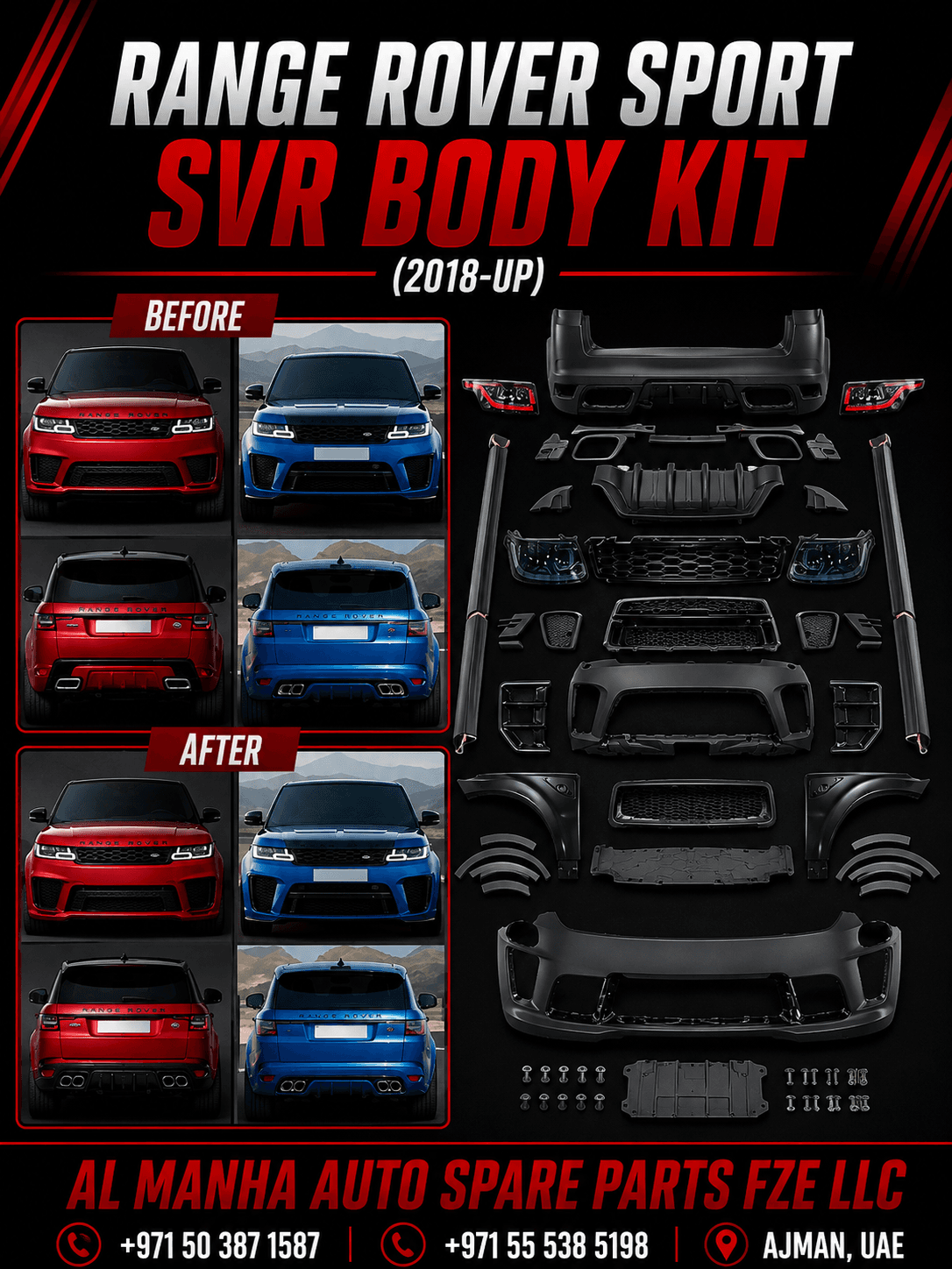 RANGE ROVER SPORT SVR BODYKIT(2018-UP)