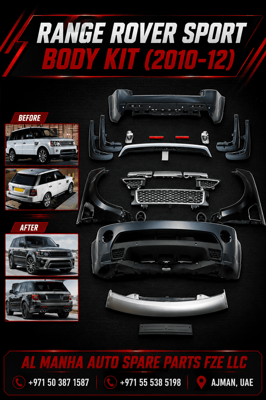 RANGE ROVER SPORT SVR BONNET (2018-UP)