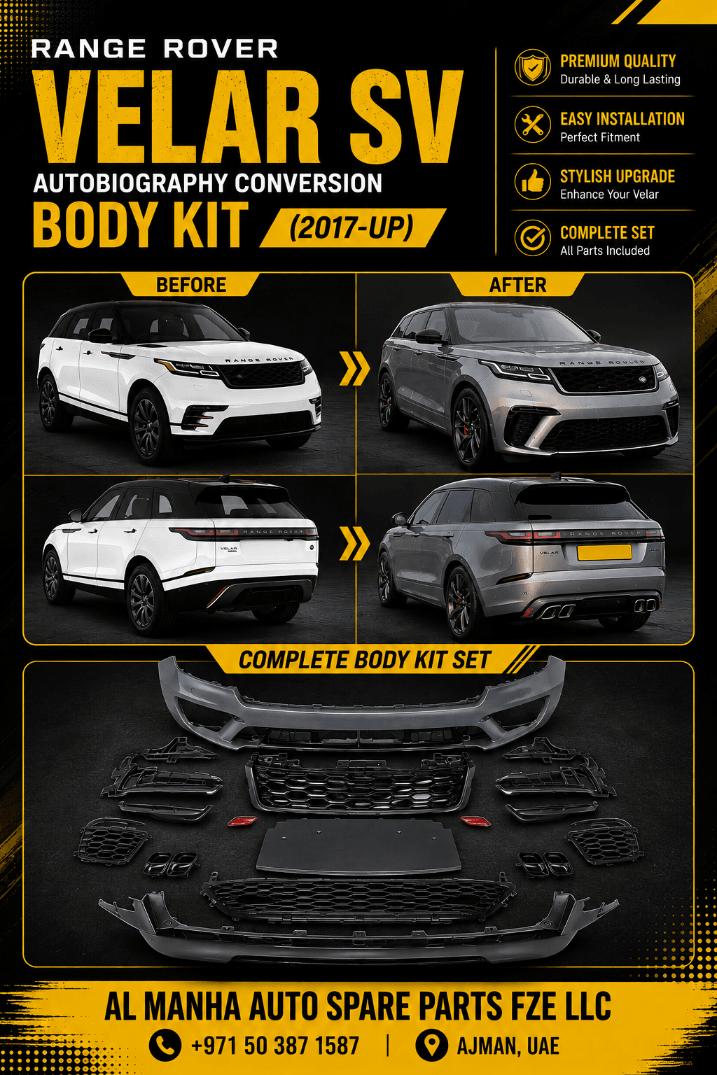 VELAR SV AUTOBIOGRAPHY CONVERSION BODY KIT (2017-UP)