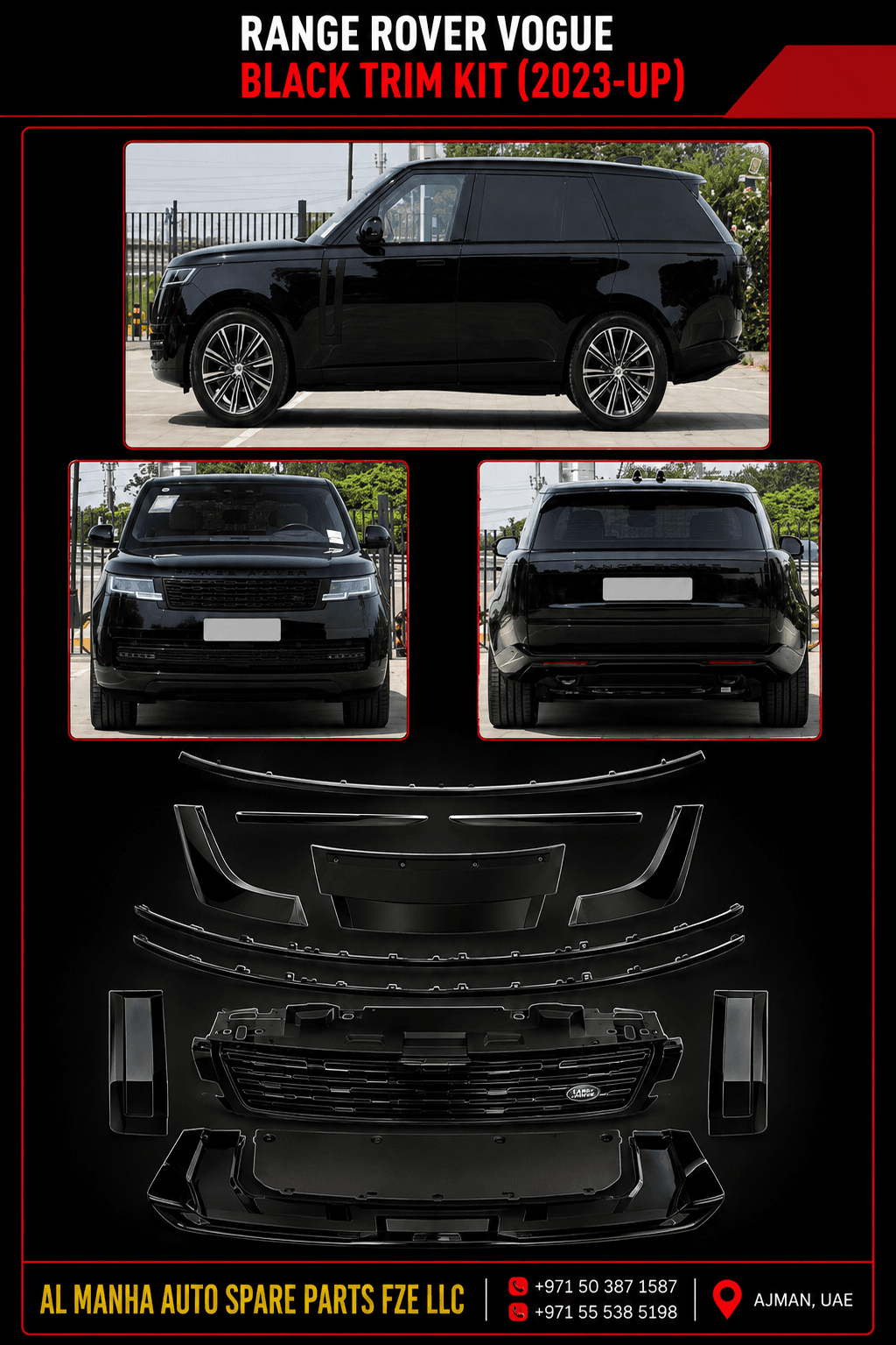RANGE ROVER VOGUE BLACK TRIM KIT (2023-UP)
