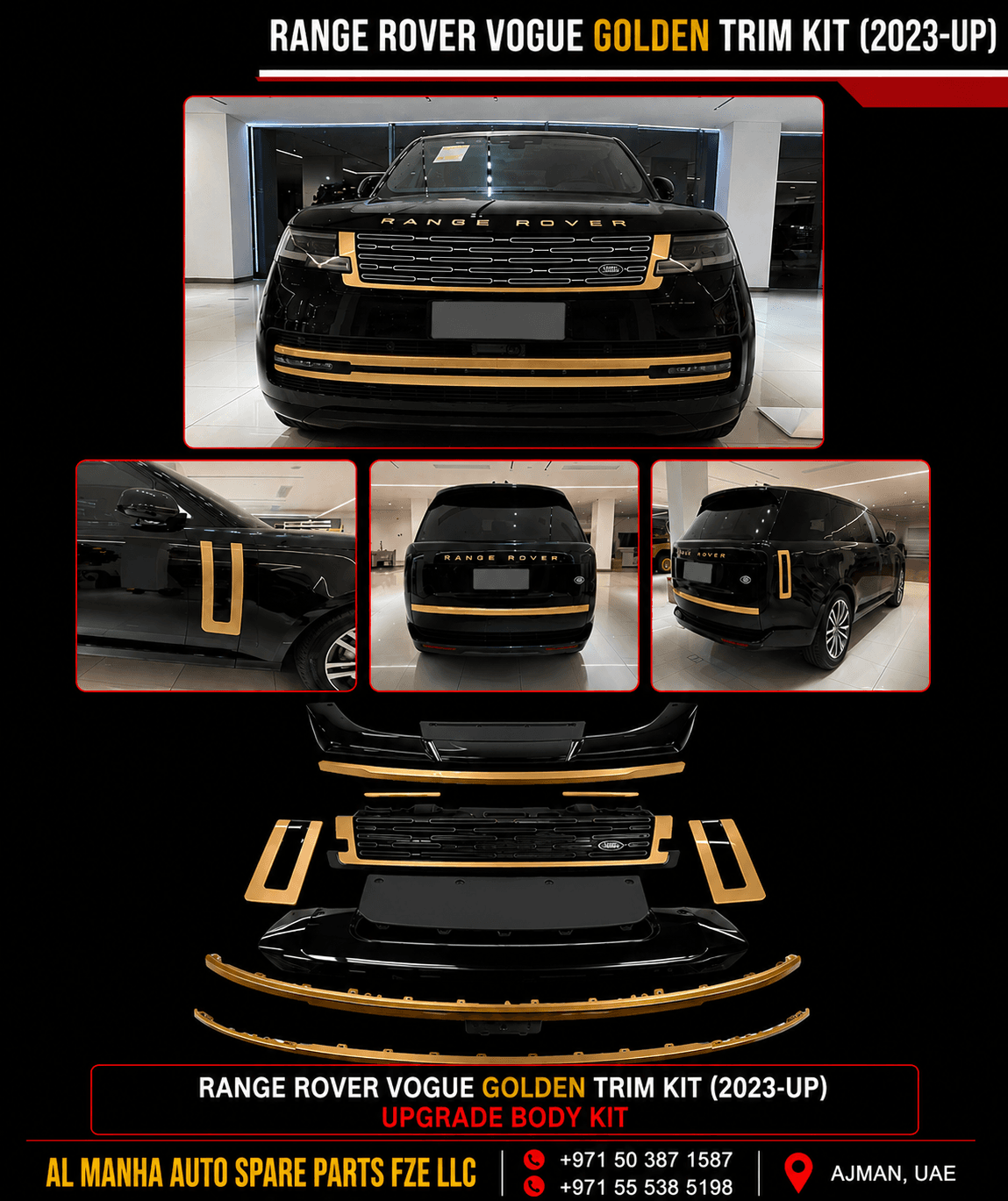 RANGE ROVER VOGUE GOLDEN TRIM KIT (2023-UP)