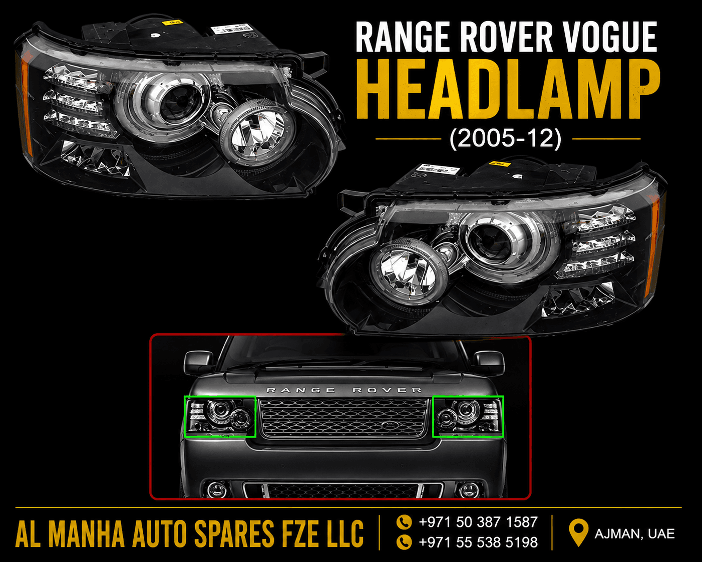 RANGE ROVER VOGUE HEADLAMP(2005-12)