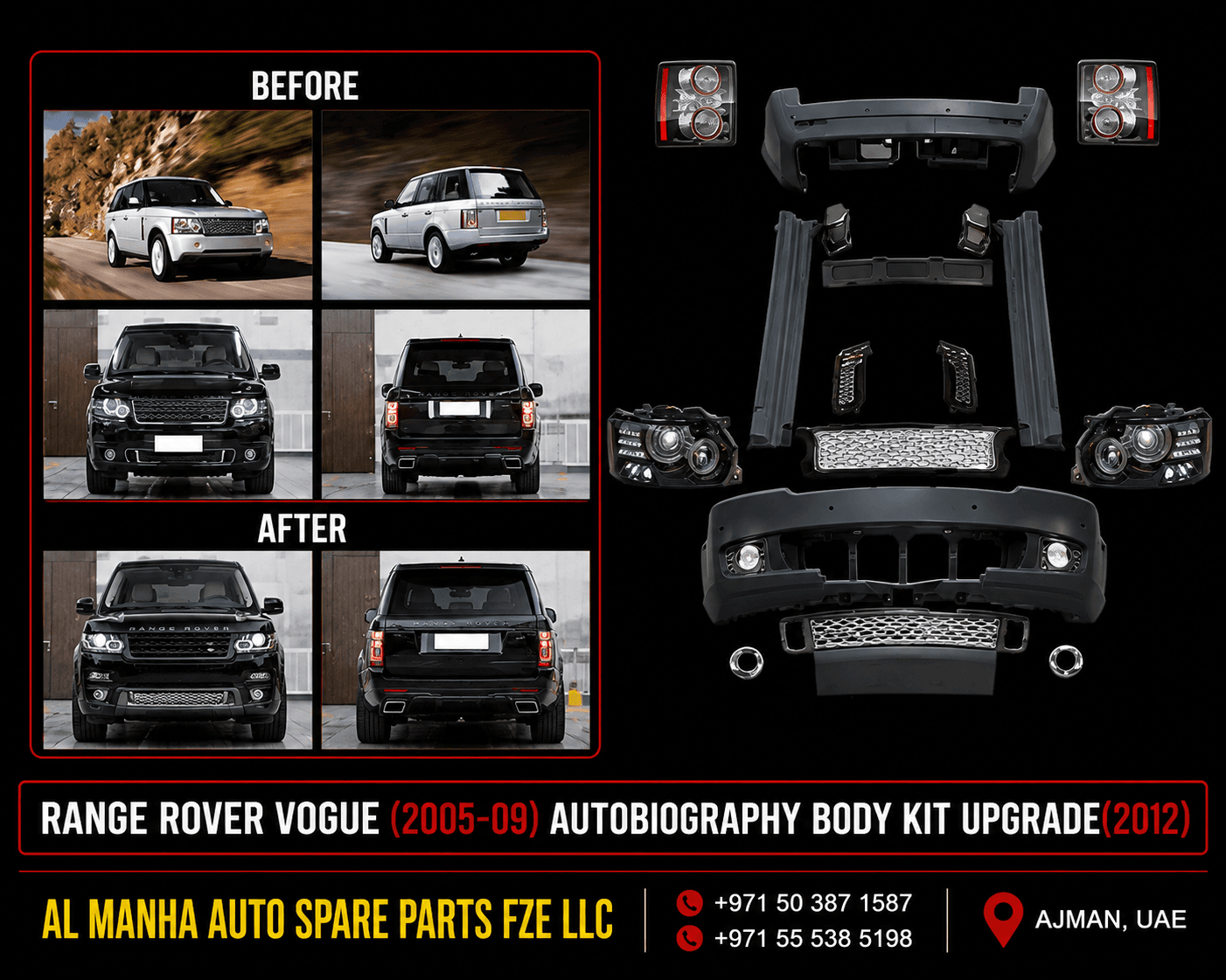 RANGE ROVER VOGUE(2005-09) AUTOBIOGRAPHY BODY KIT UPGRADE
