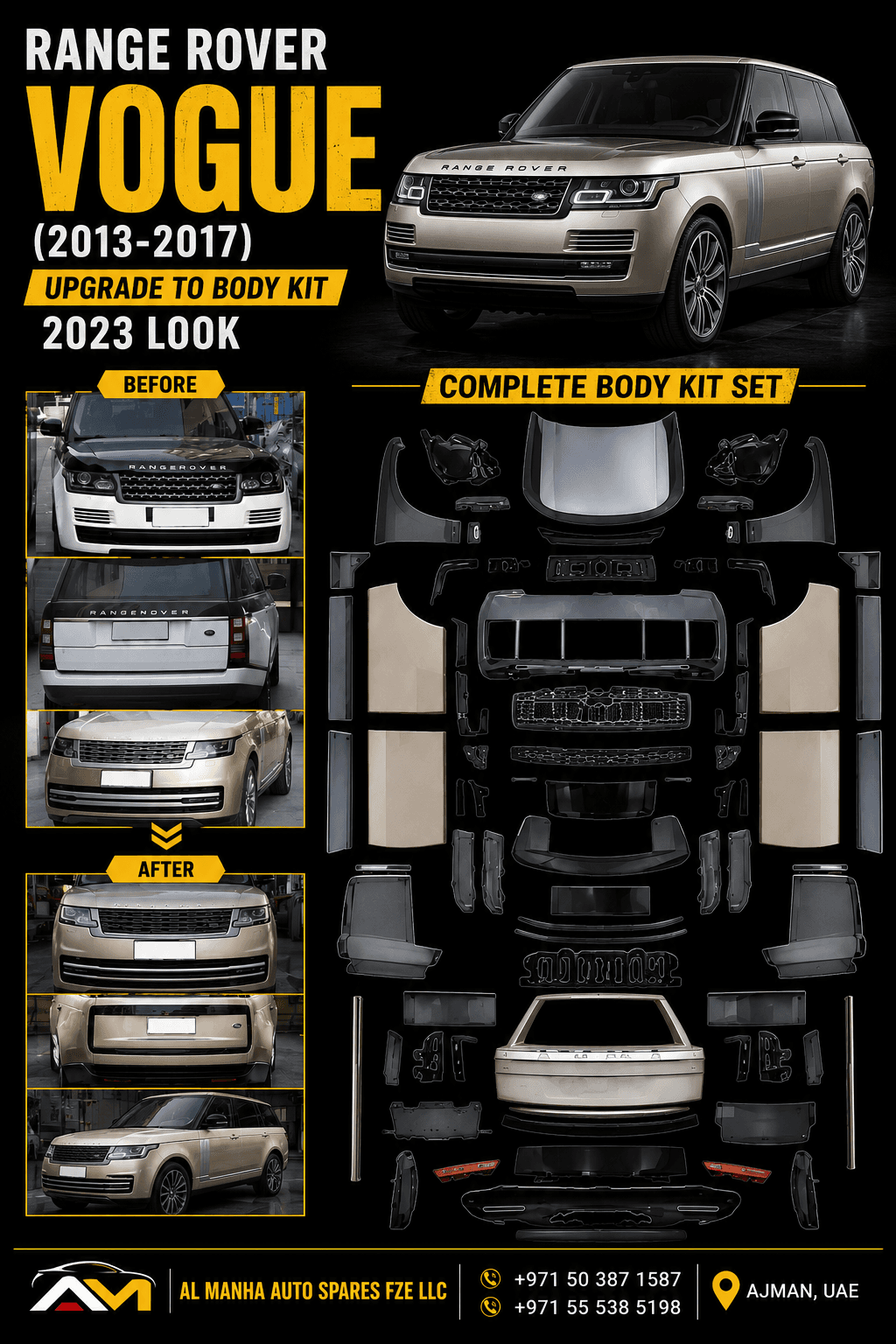 VOGUE 2013-2017 UPGRADE TO BODY KIT (2023) look