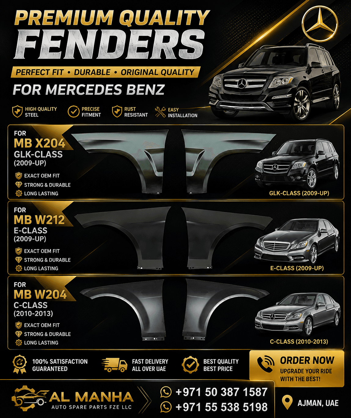 X204-W212-W204 FENDERS