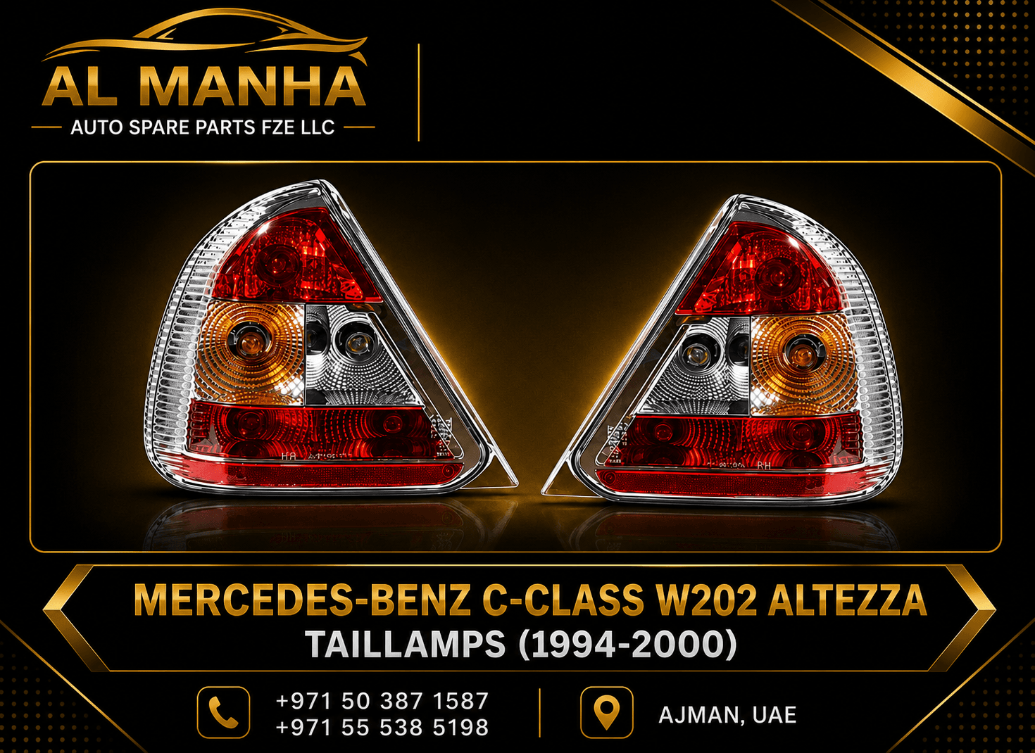 MERCEDES-BENZ C-CLASS W202 ALTEZZA TAILLAMPS (1994-2000)