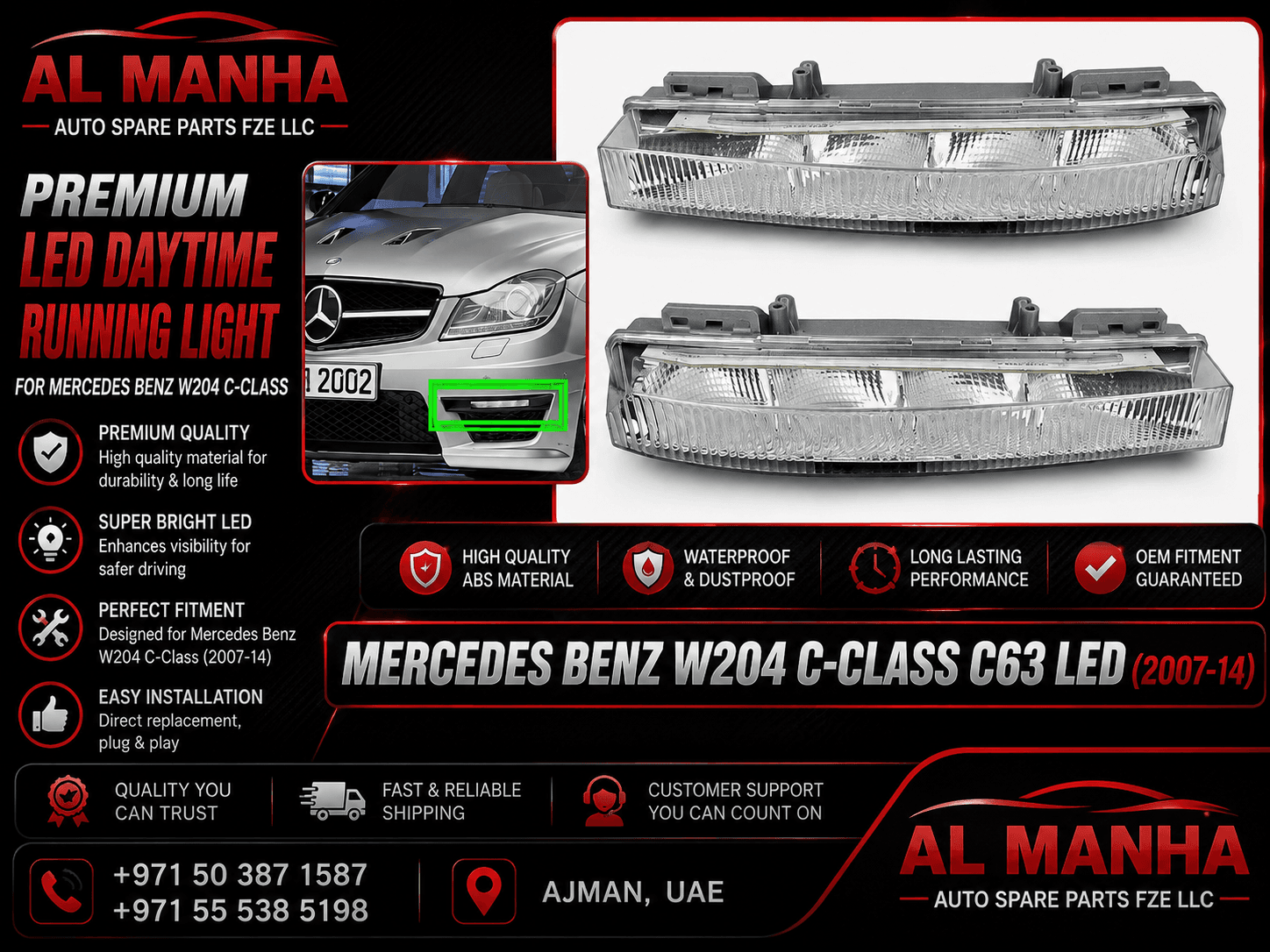 MERCEDES BENZ W204 C-CLASS C63 LED(2007-14)