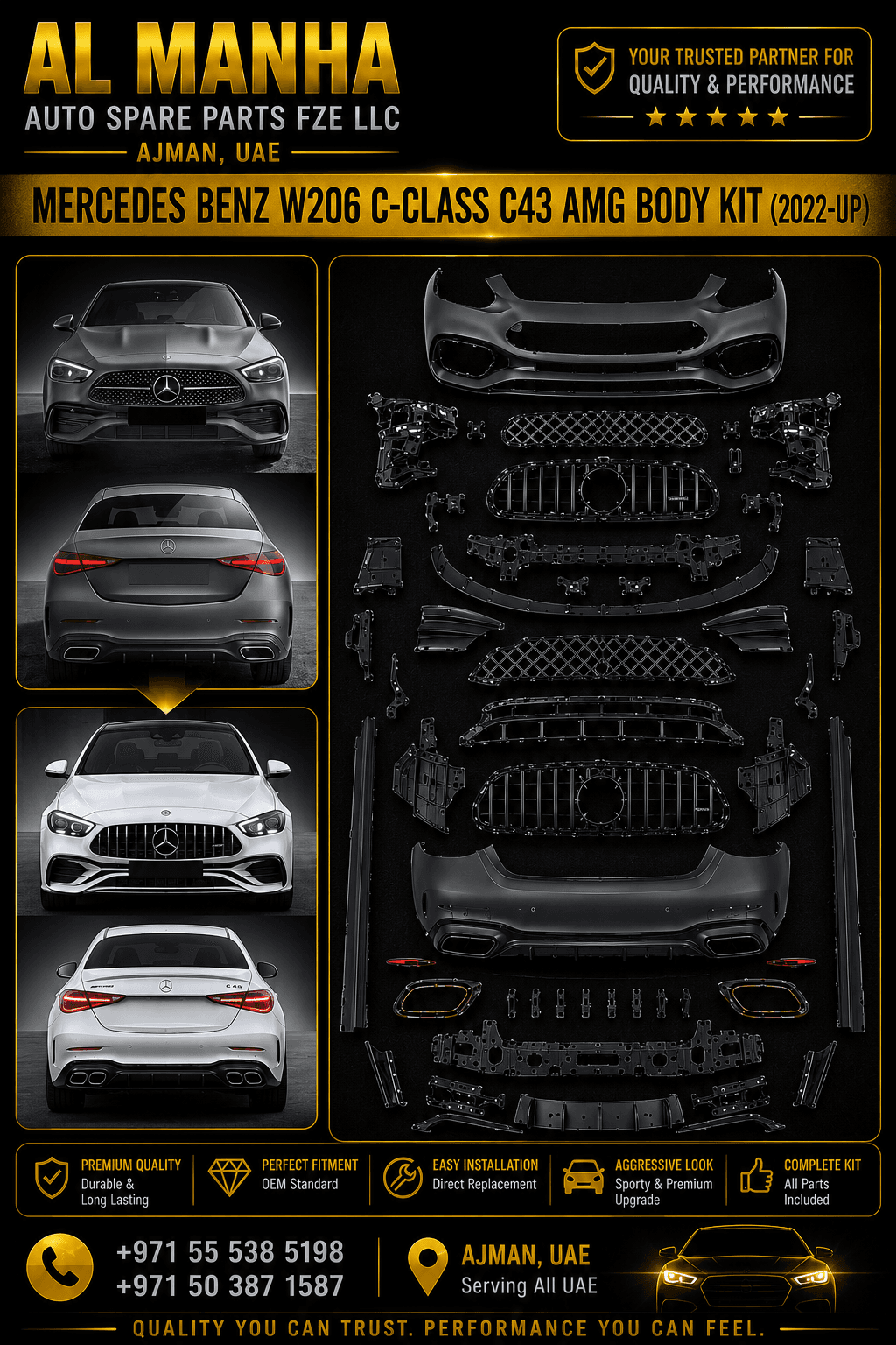 MERCEDES 206 BODY KIT AMG 63(2022+) jpeg