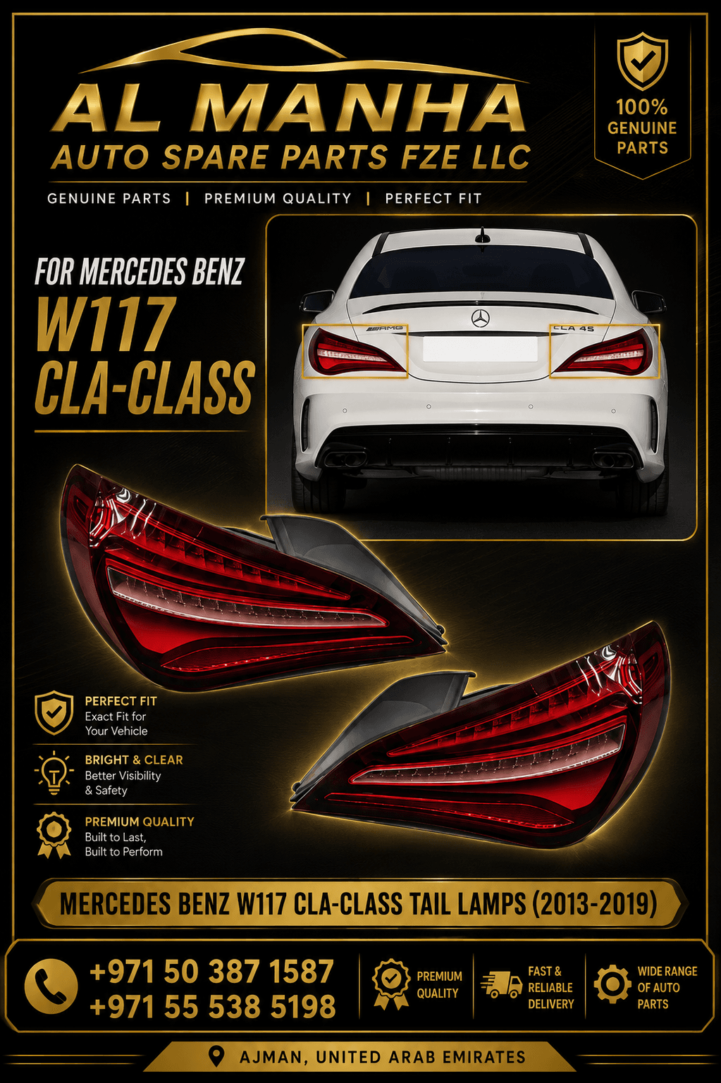 W117 TAILLAMPS 2013-2019