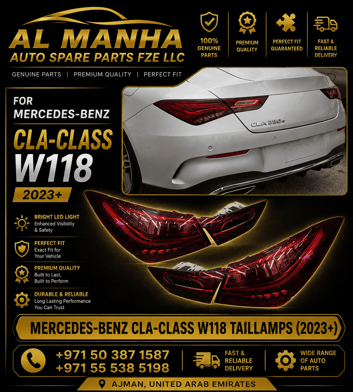 CLA 118 TAIL LAMP 2023 UP