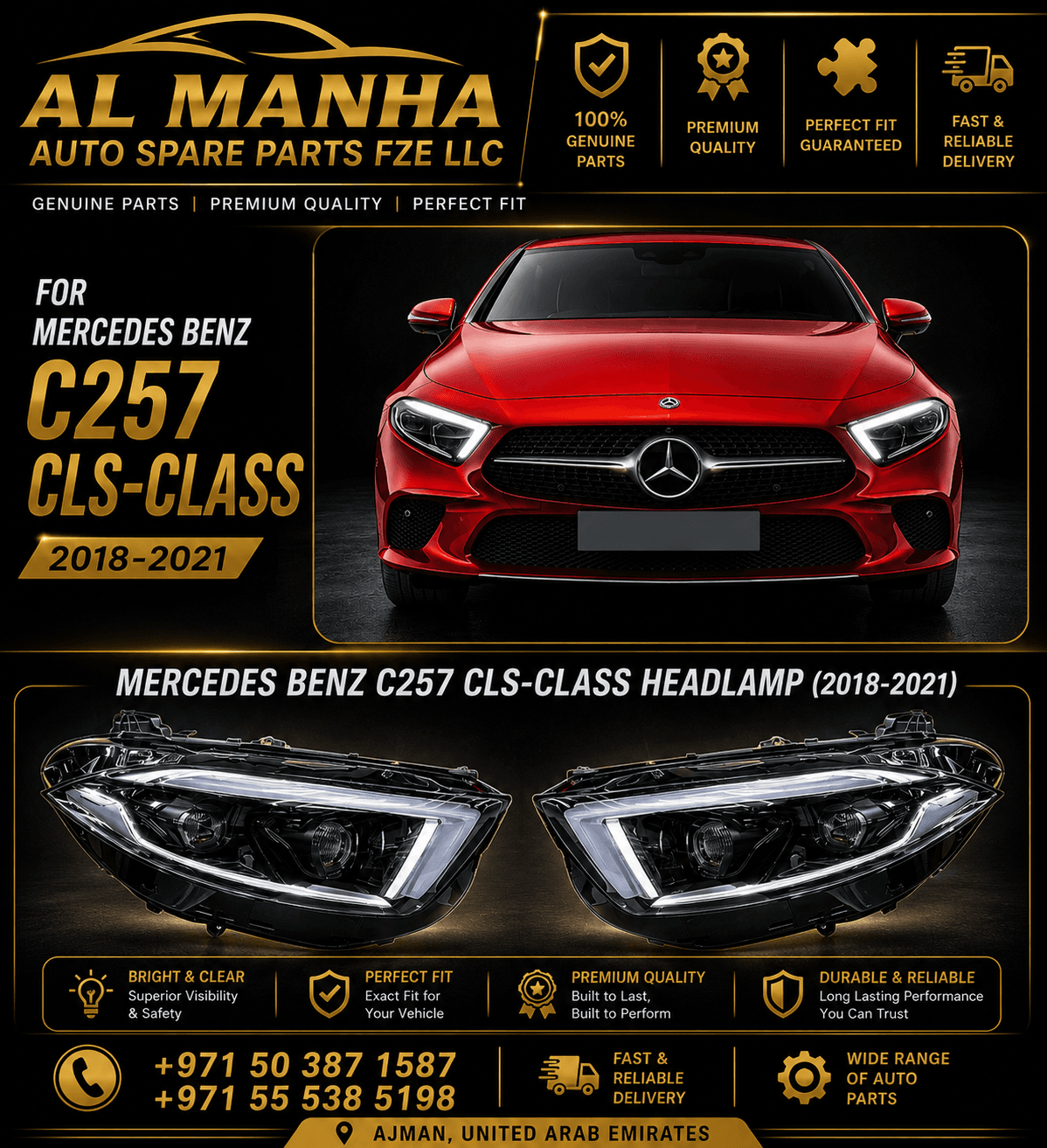 MERCEDES BENZ C257 CLS-CLASS HEADLAMP (2018-2021)