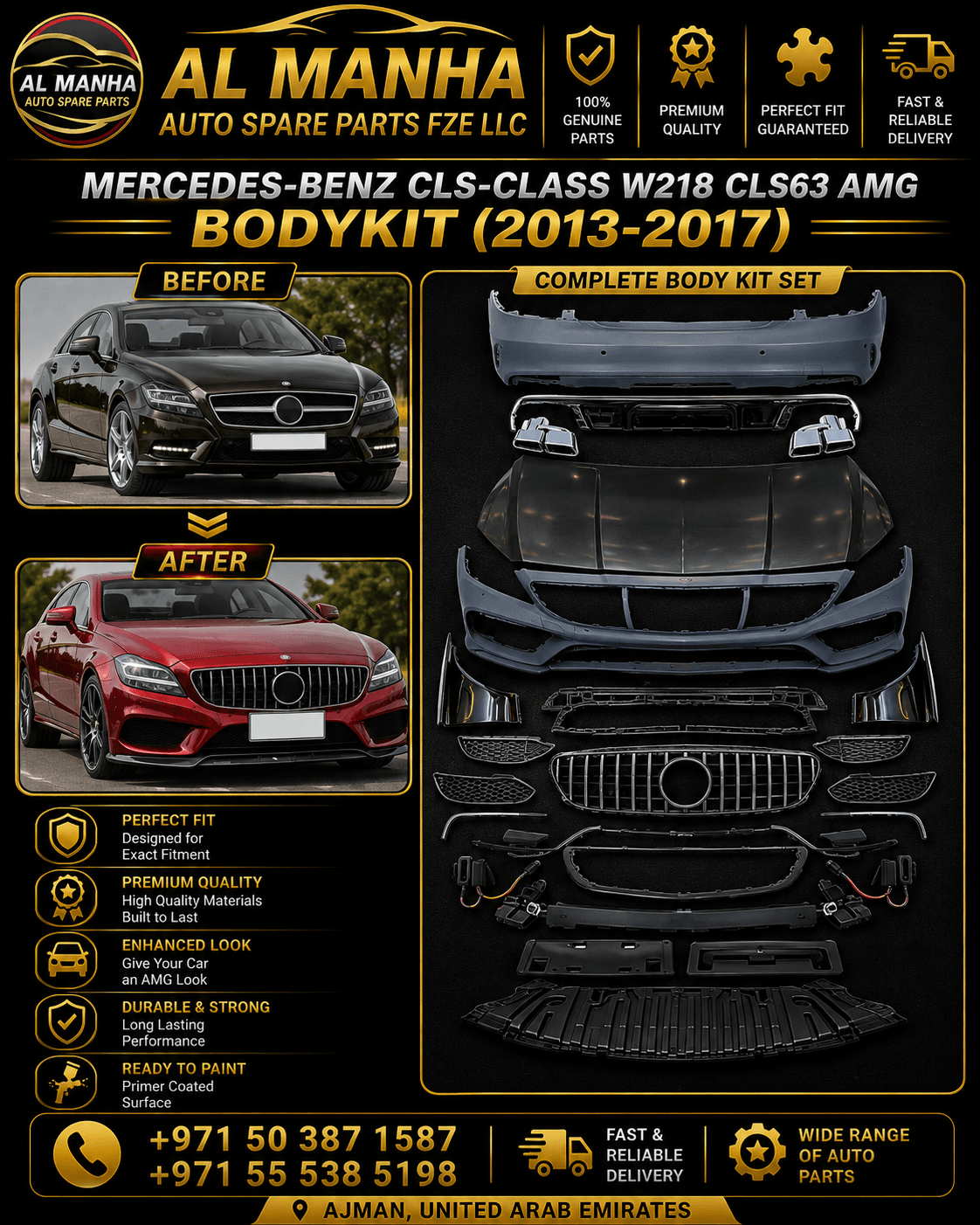 MERCEDES-BENZ CLS-CLASS W218 CLS63 AMG BODYKIT (2013-2017)