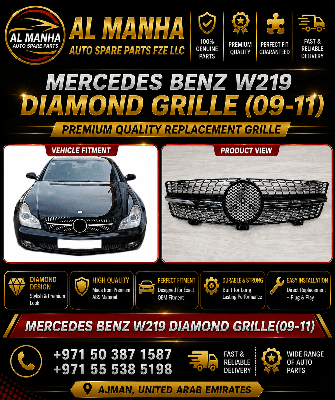 219 DIAMOND GRILLE 9-11 MODEL