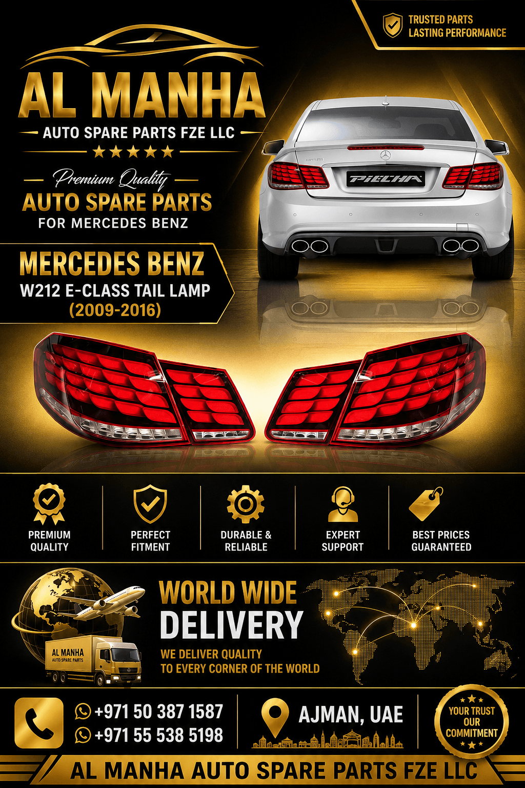 MERCEDES BENZ W212 E-CLASS TAIL LAMP (2009-2016)