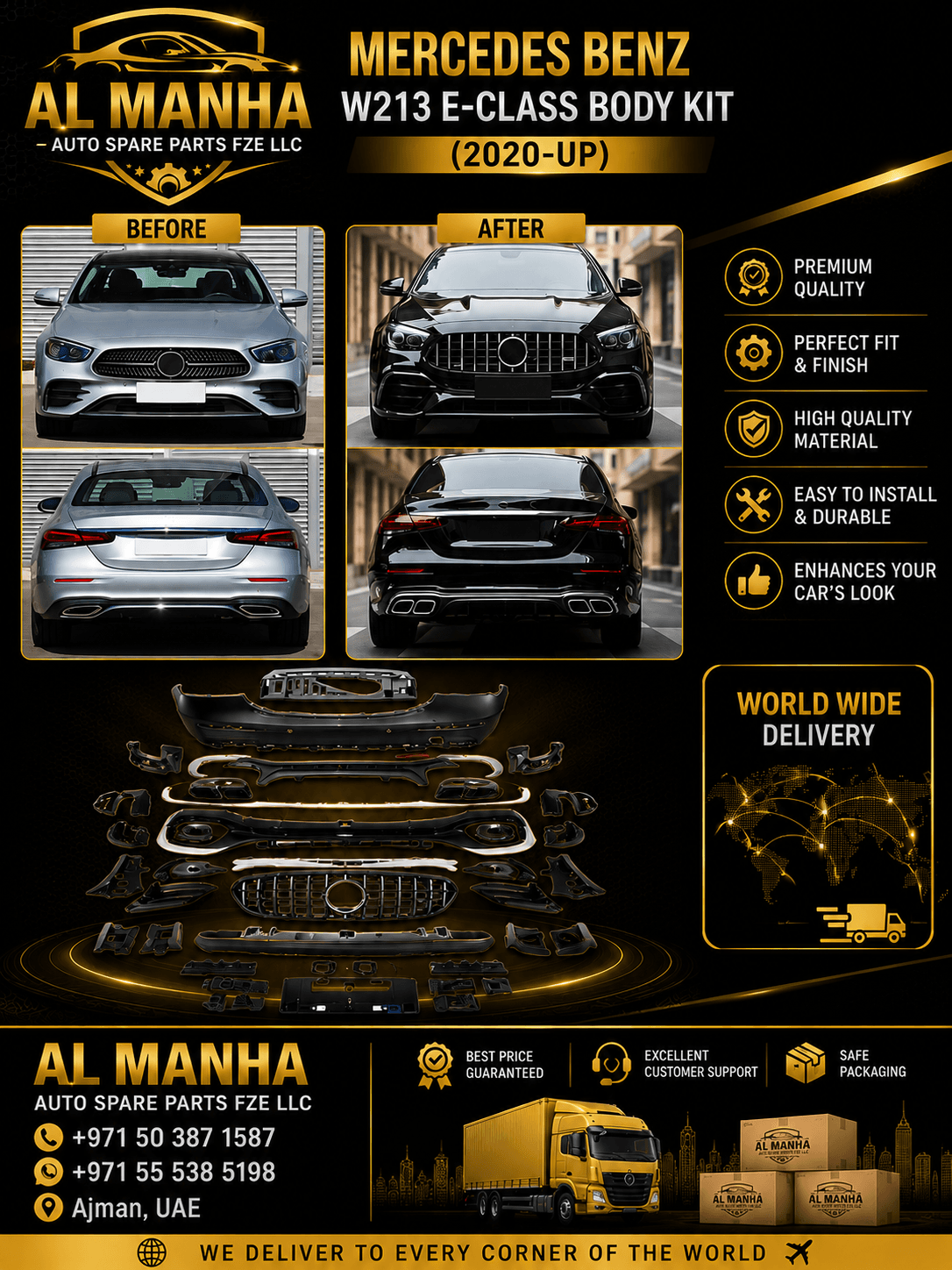 MERCEDES BENZ W213 E-CLASS BODY KIT (2020-UP)