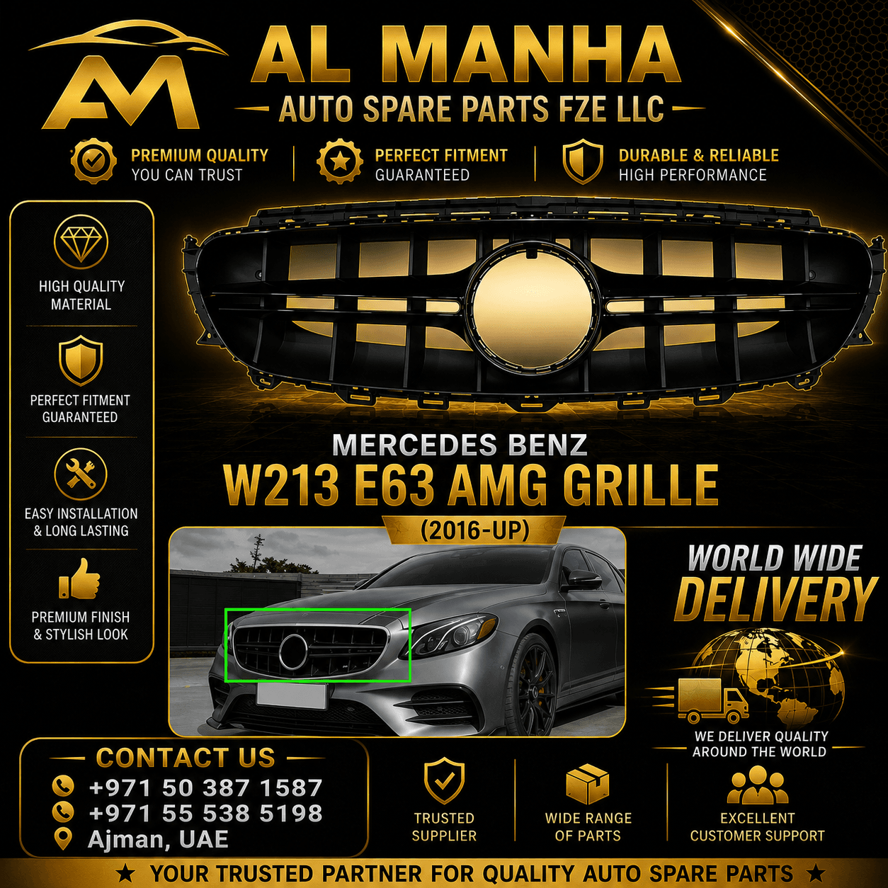 MERCEDES BENZ W213 E63 AMG GRILLE(2016-UP)