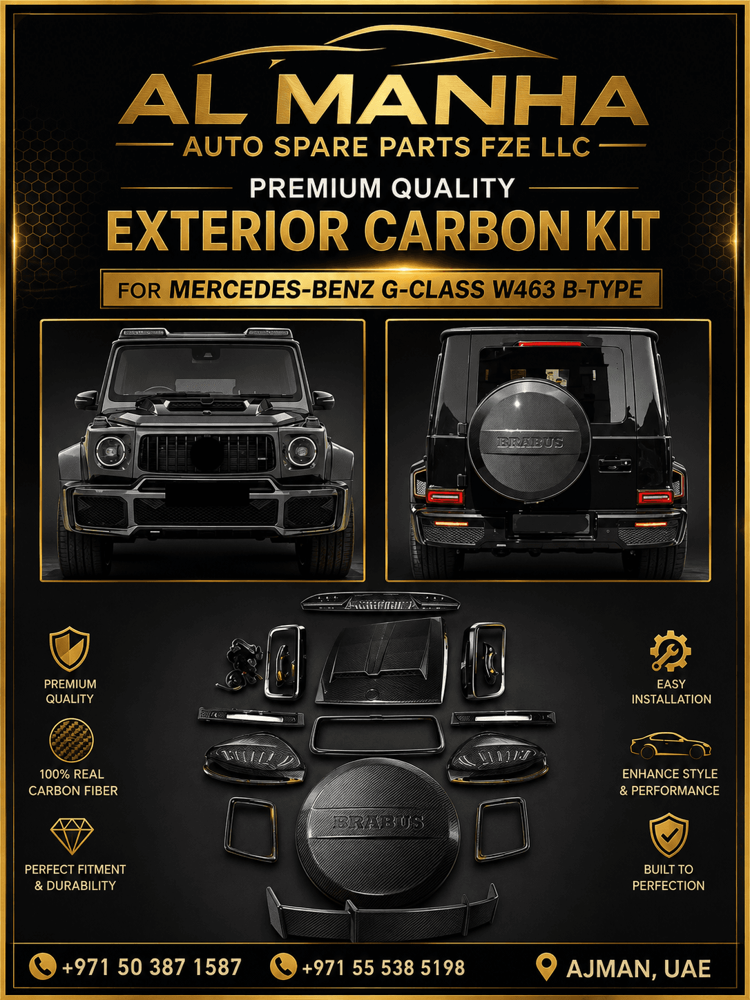 MERCEDES-BENZ G-CLASS W463 B-TYPE EXTERIOR CARBON KIT