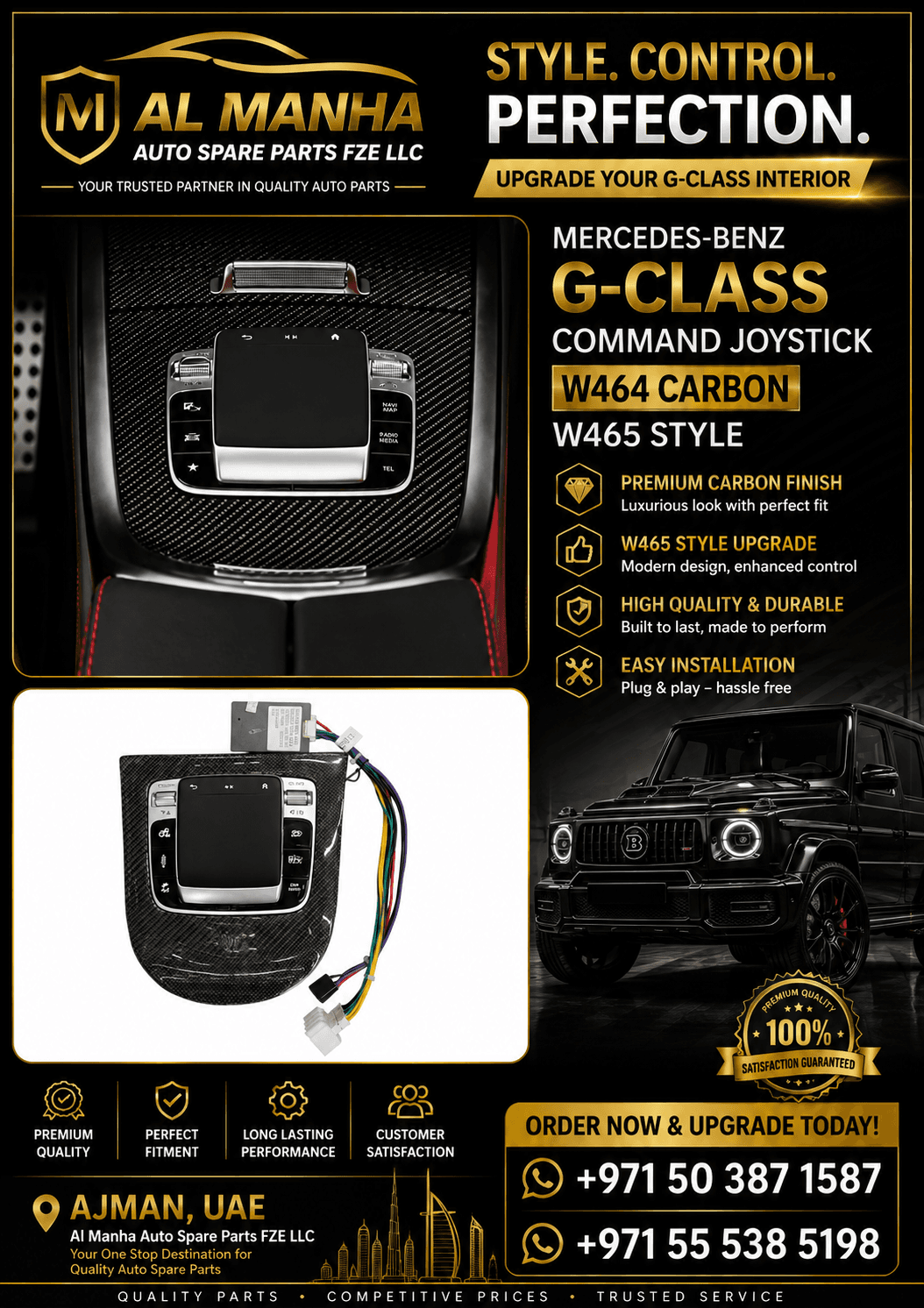 MERCEDES-BENZ G-CLASS W464 CARBON COMMAND JOYSTICK W465 STYLE