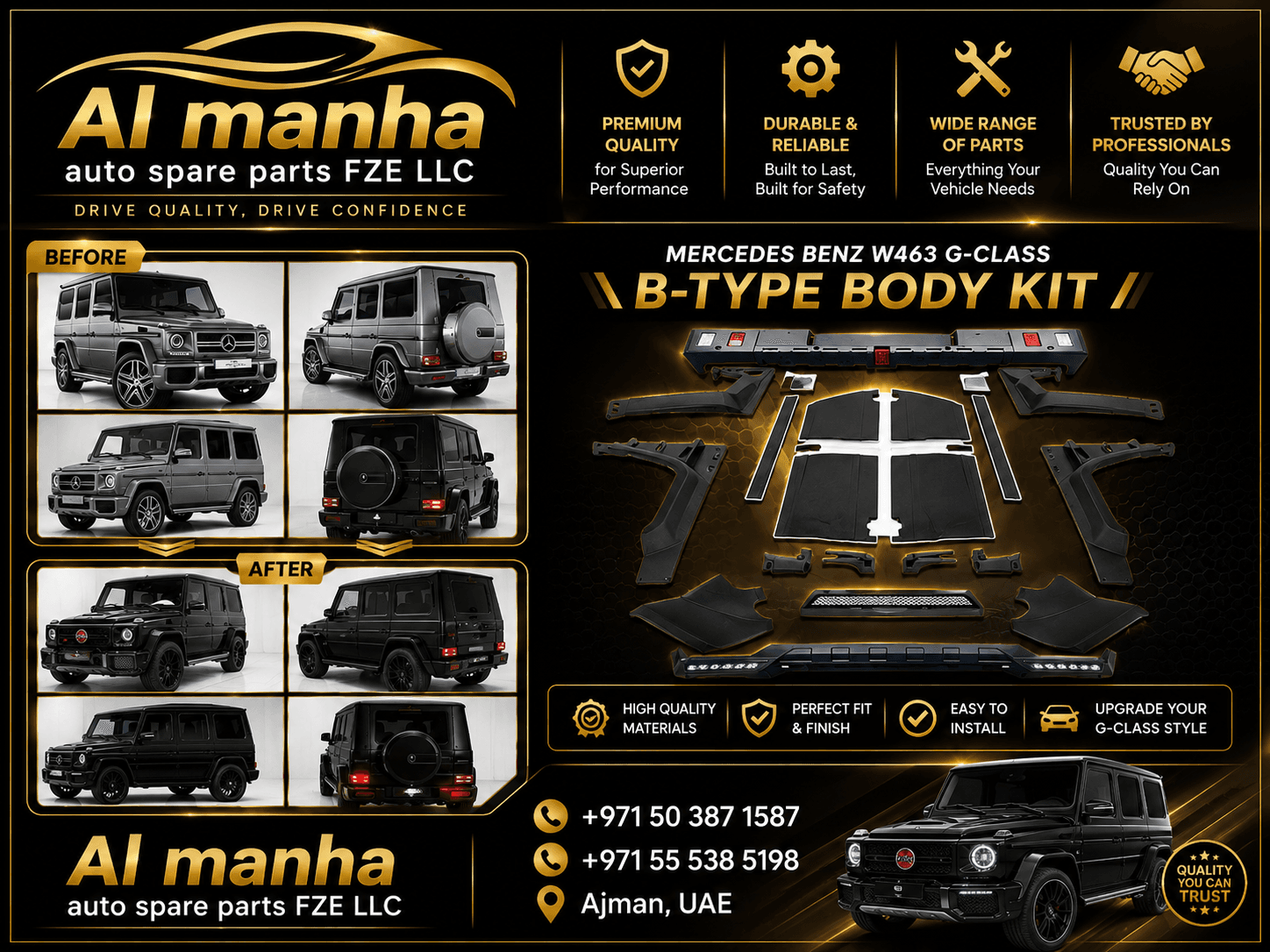 MERCEDES BENZ W463 G-CLASS B-TYPE BODY KIT