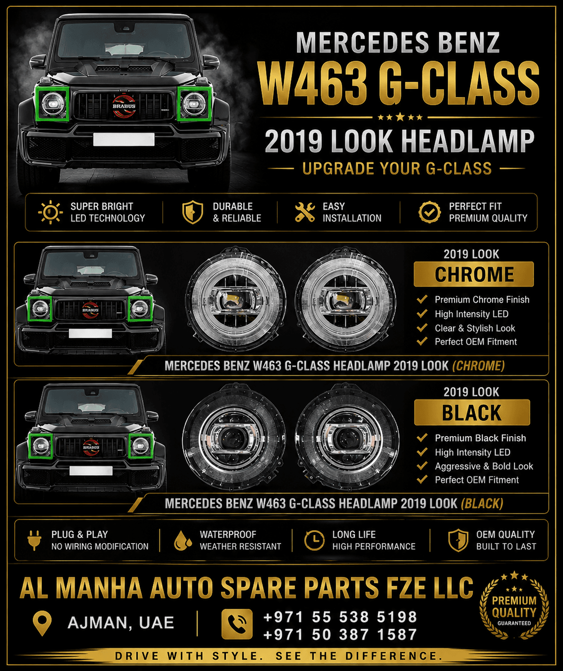 463 HEAD LAMP 2019 LOOK
