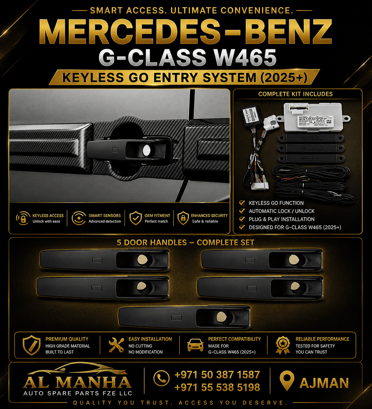 MERCEDES-BENZ G-CLASS W465 KEYLESS GO ENTRY SYSTEM (2025+)