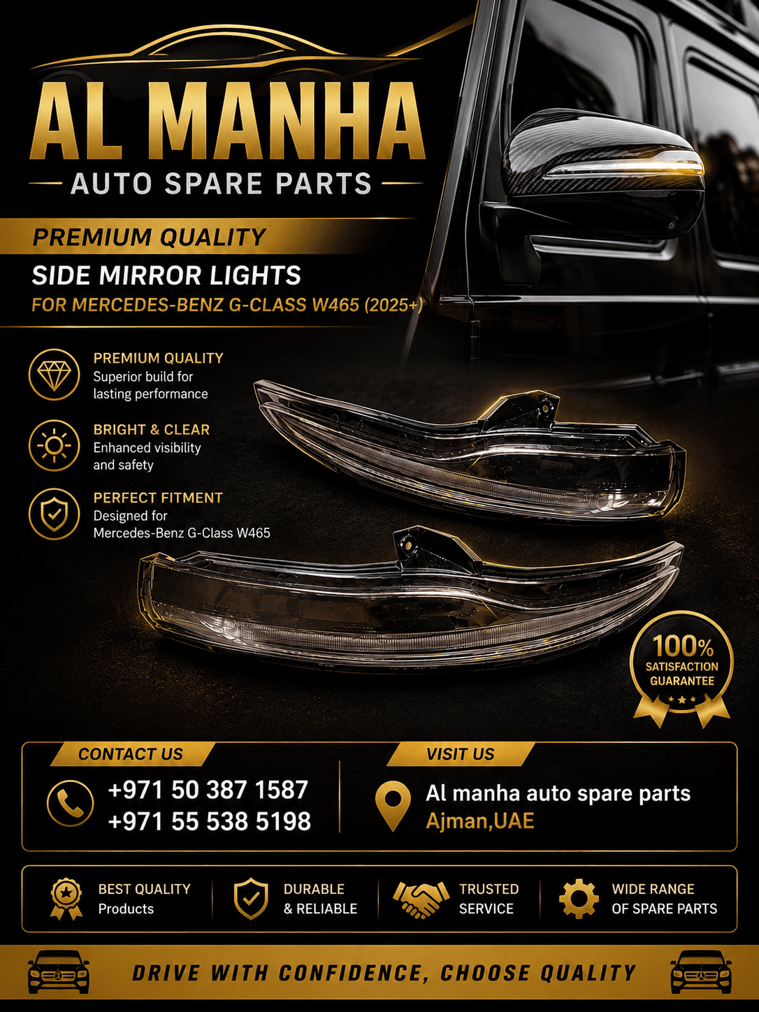 MERCEDES-BENZ G-CLASS W465 SIDE MIRROR LIGHTS (2025+)