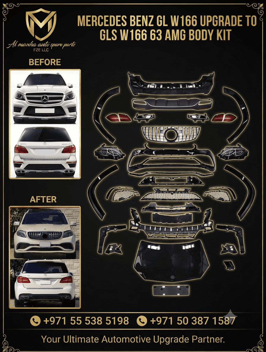 MERCEDES BENZ GL W166 UPGRADE TO GLS W166 63 AMG BODY KIT