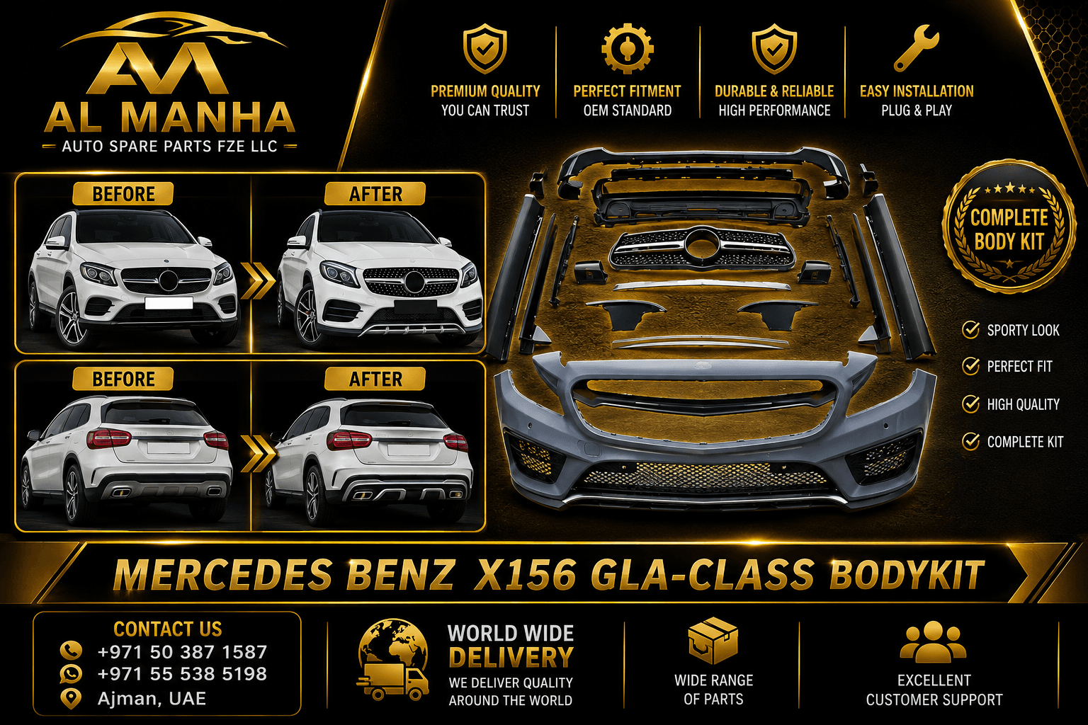 MERCEDES BENZ X156 GLA-CLASS BODYKIT