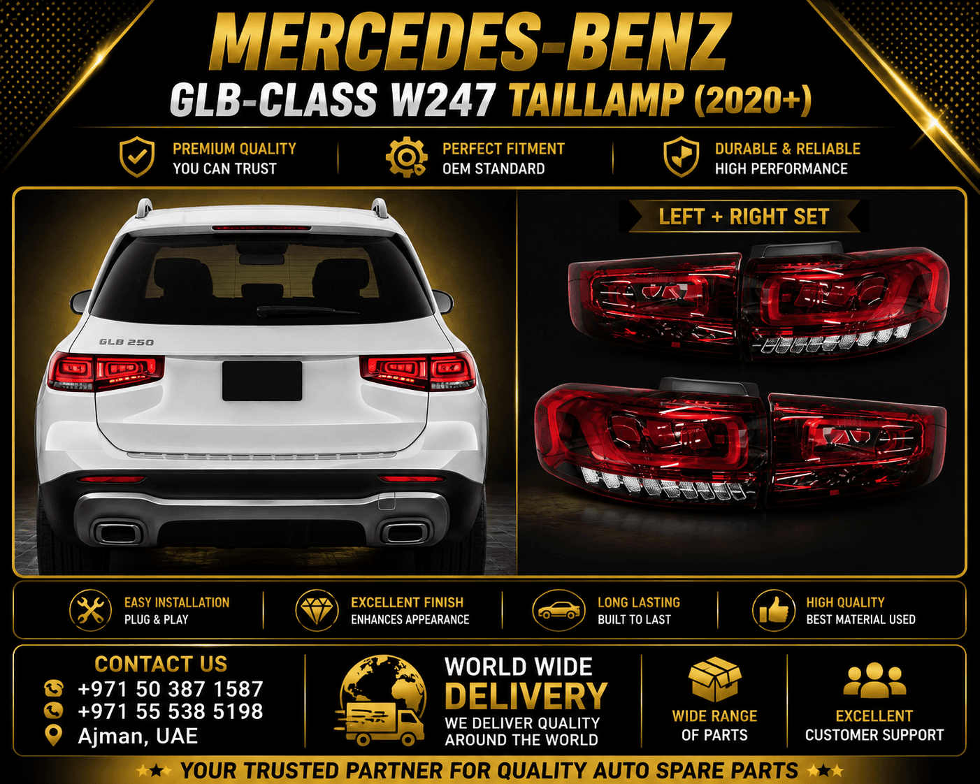 MERCEDES-BENZ GLB-CLASS W247 TAILLAMP (2020+)