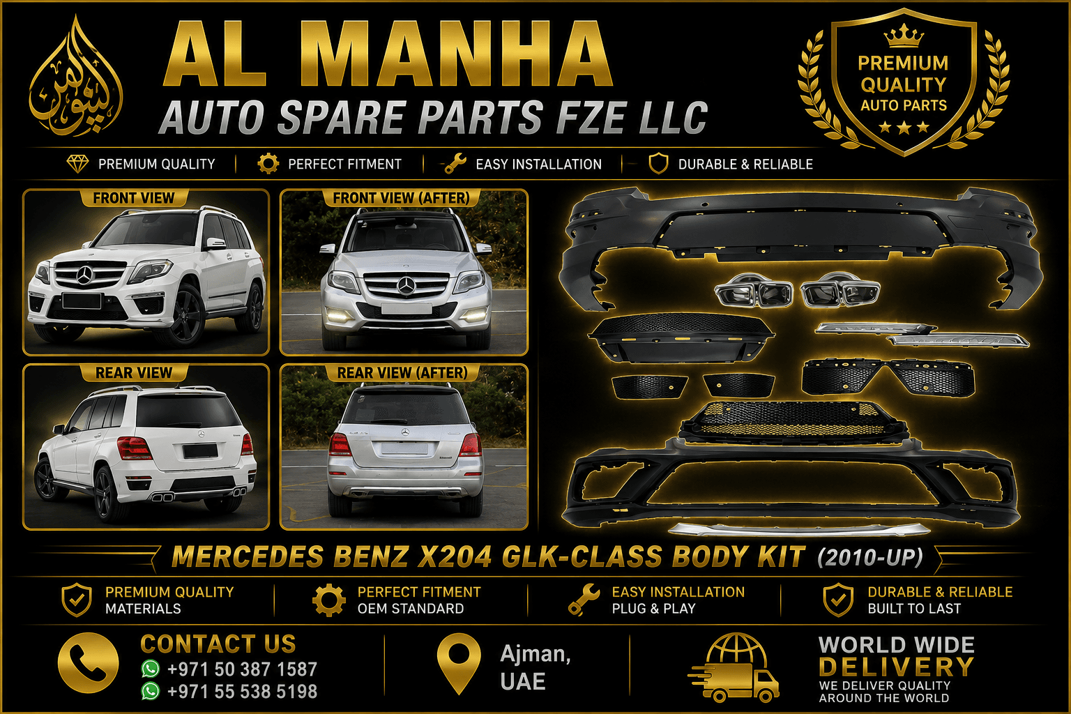 FOR MERCEDES BENZ X204 GLK-CLASS