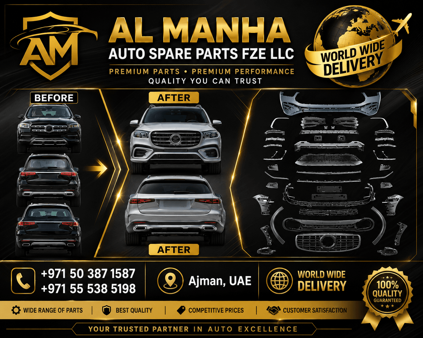 MERCEDES-BENZ GLS-CLASS X167 (2020+) UPGRADE TO AMG LOOK BODY KIT