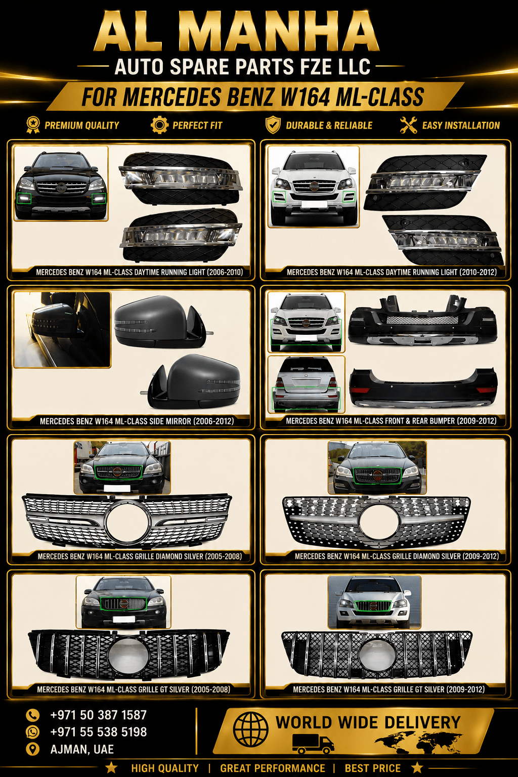 FOR MERCEDES BENZ W164 ML-CLASS