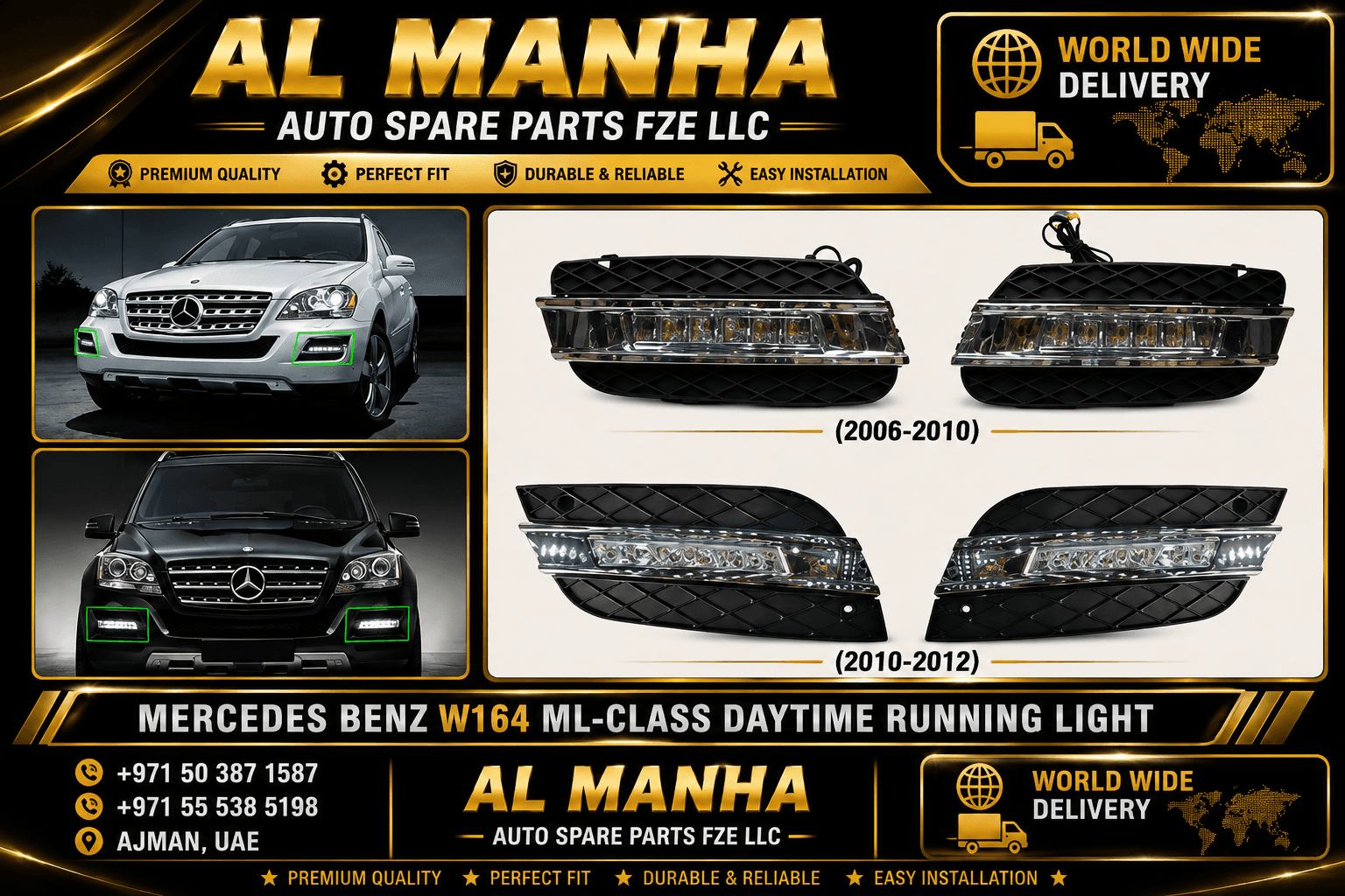 MERCEDES BENZ W164 ML-CLASS DAYTIME RUNNING LIGHT