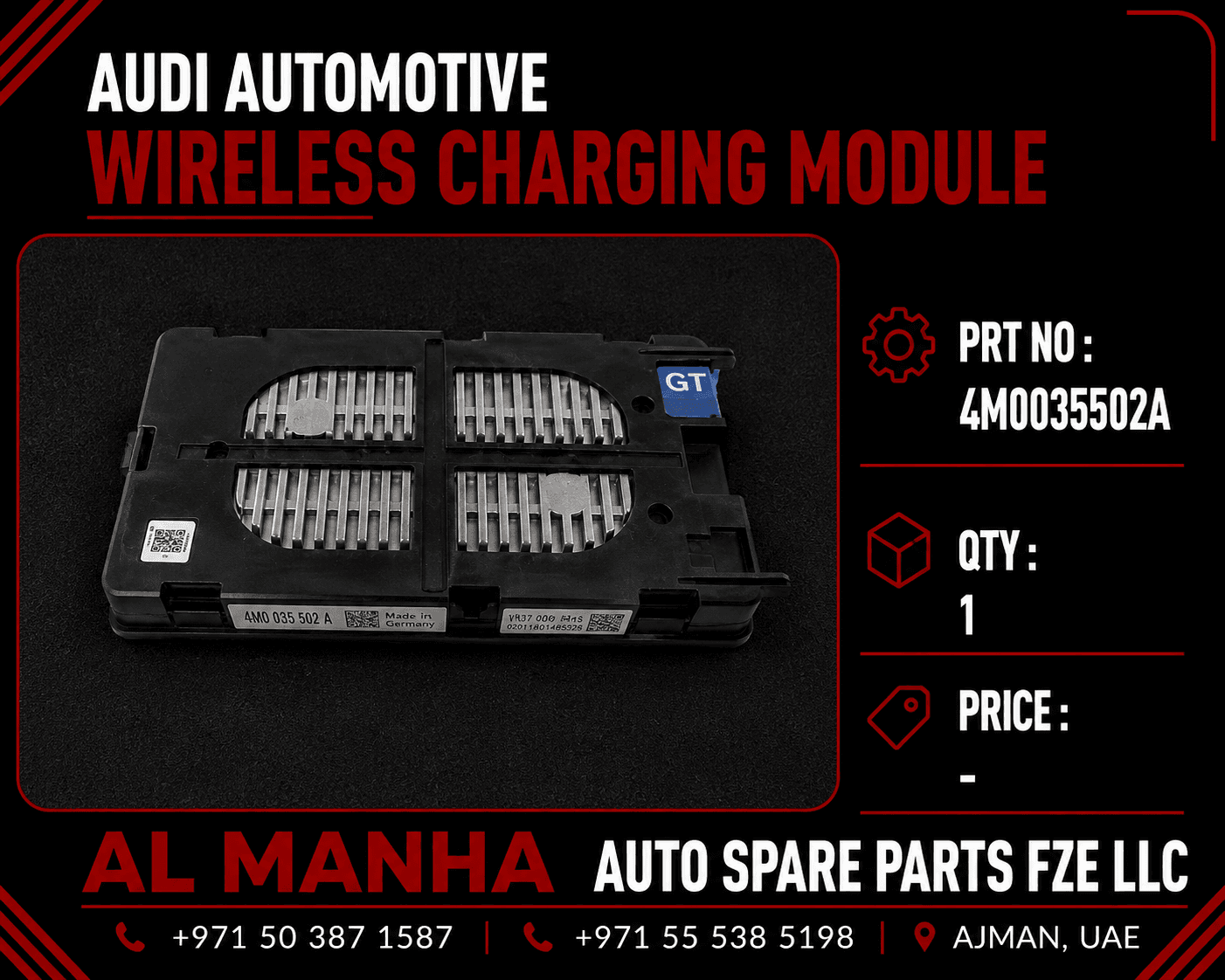 AUDI AUTOMATIVE WIRELESS CHARGING MODULE