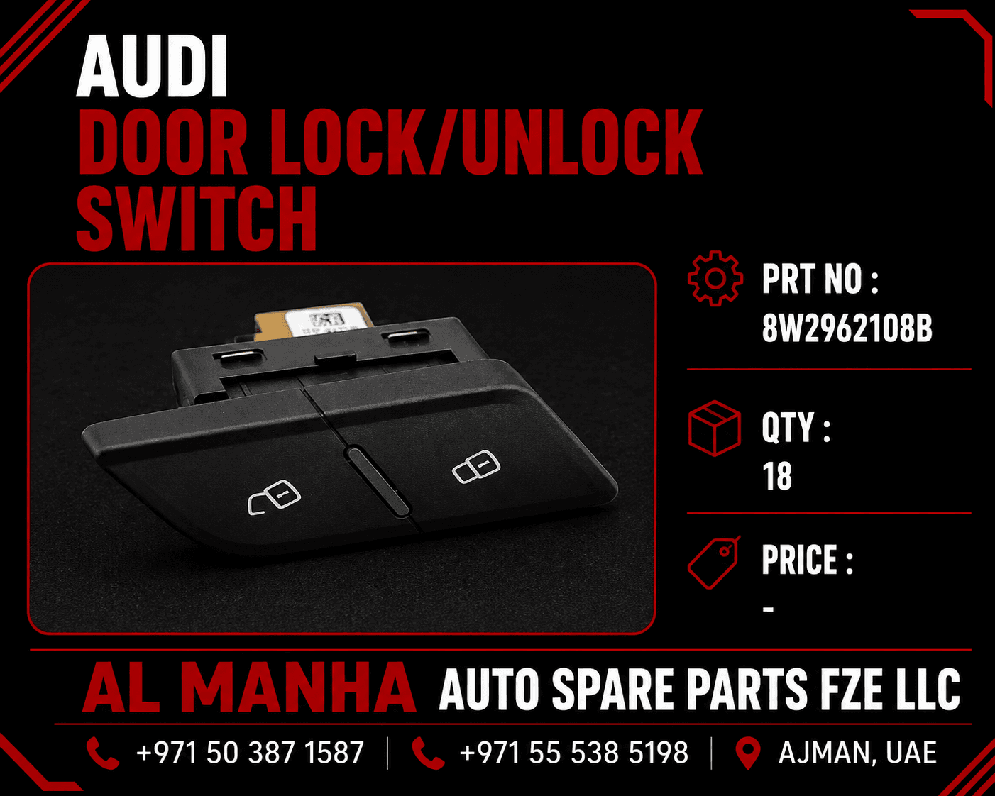 AUDI DOOR LOCK_UNLOCK SWITCH