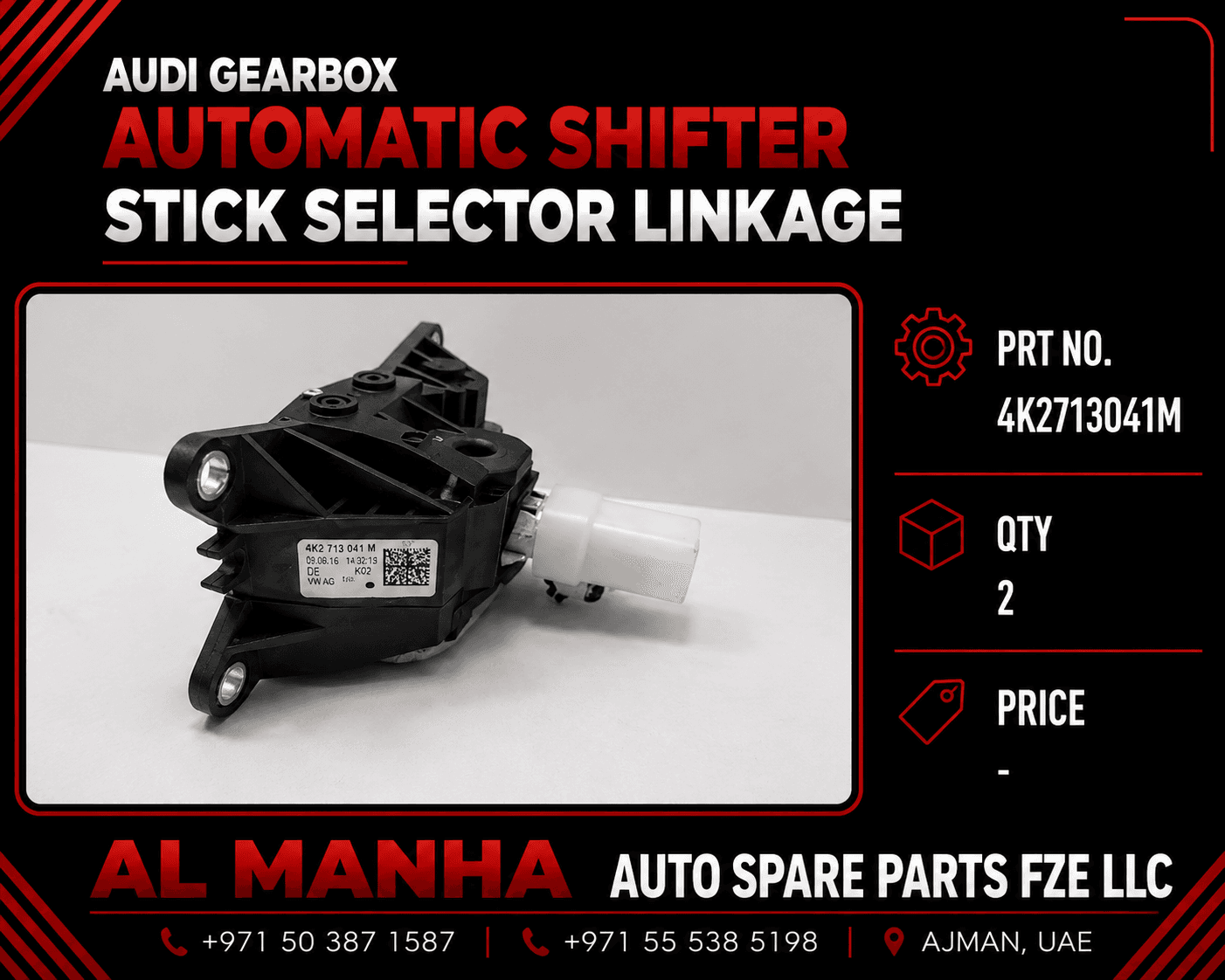 AUDI Gearbox Automatic Shifter Stick Selector Linkage