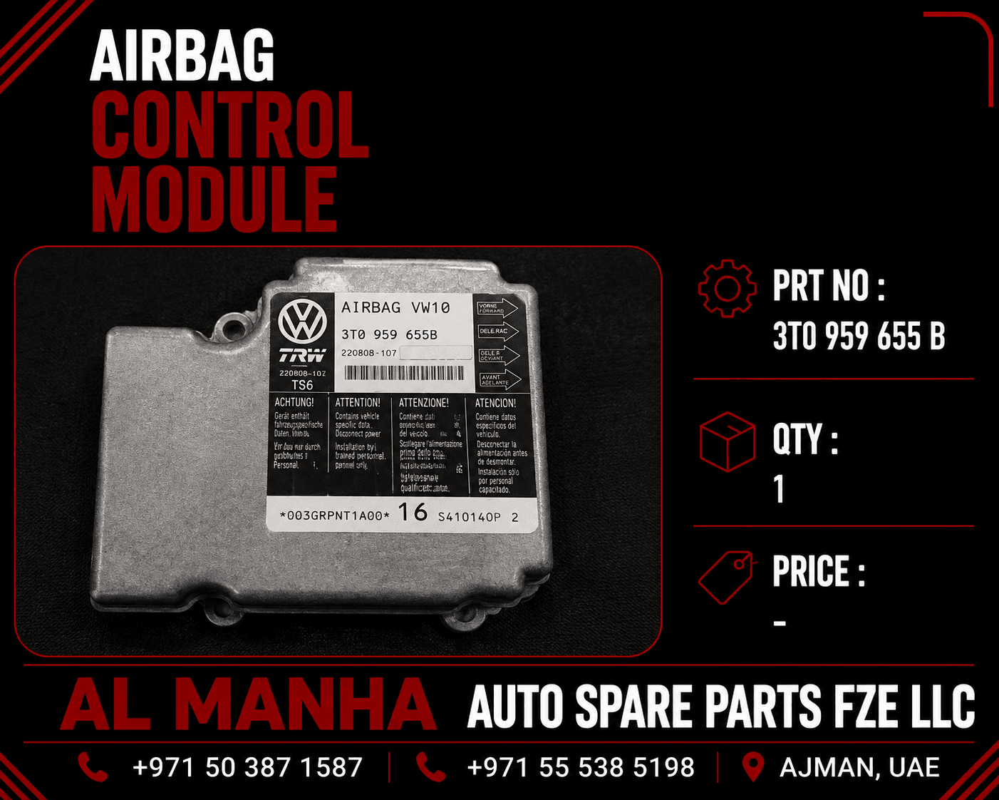 Airbag control module